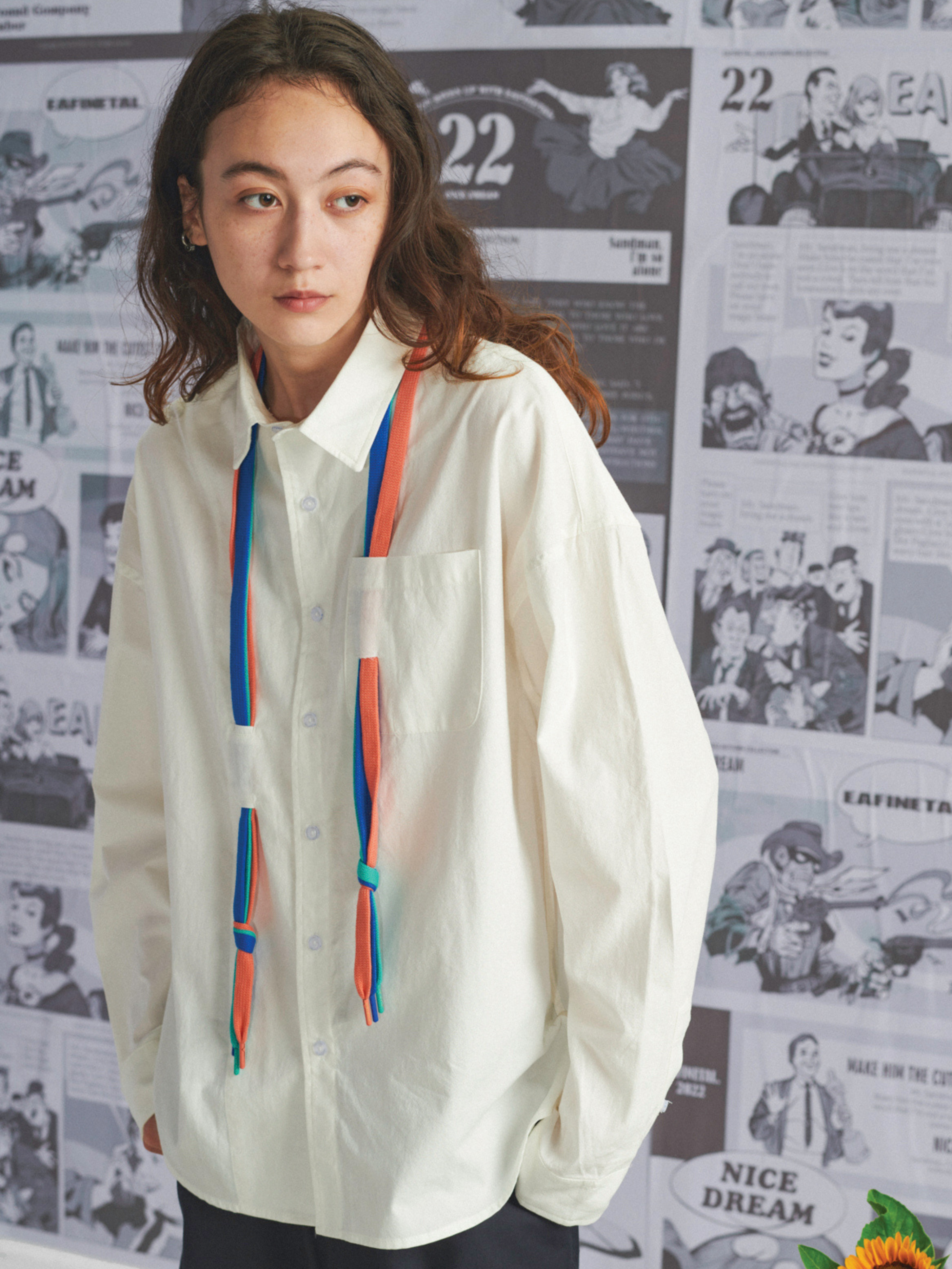 CougarLife - Colorful Woven Tape Long-Sleeve Shirt