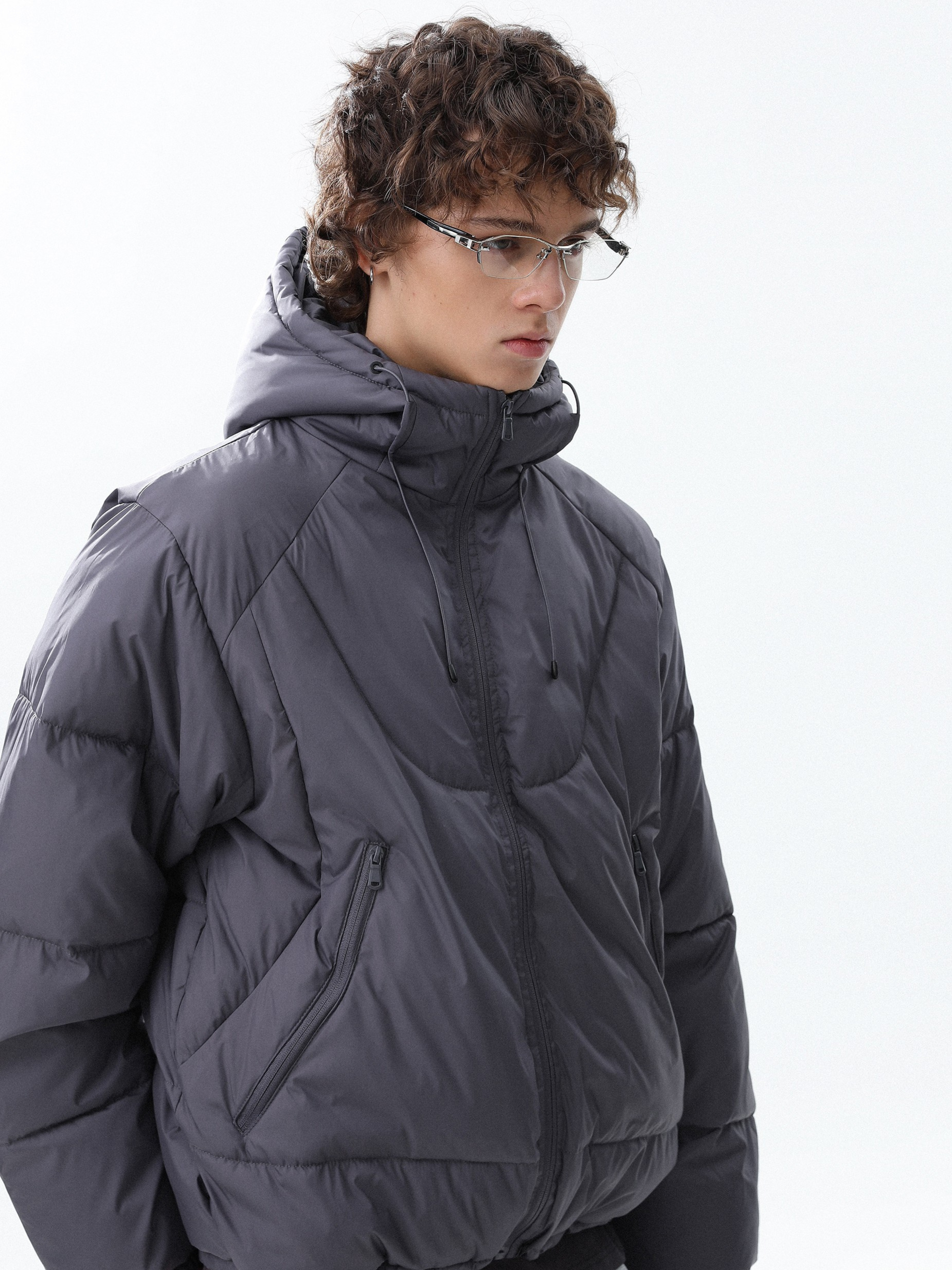 Trailcraft - Unisex Solid Color Quilted Loose Padded Jacket