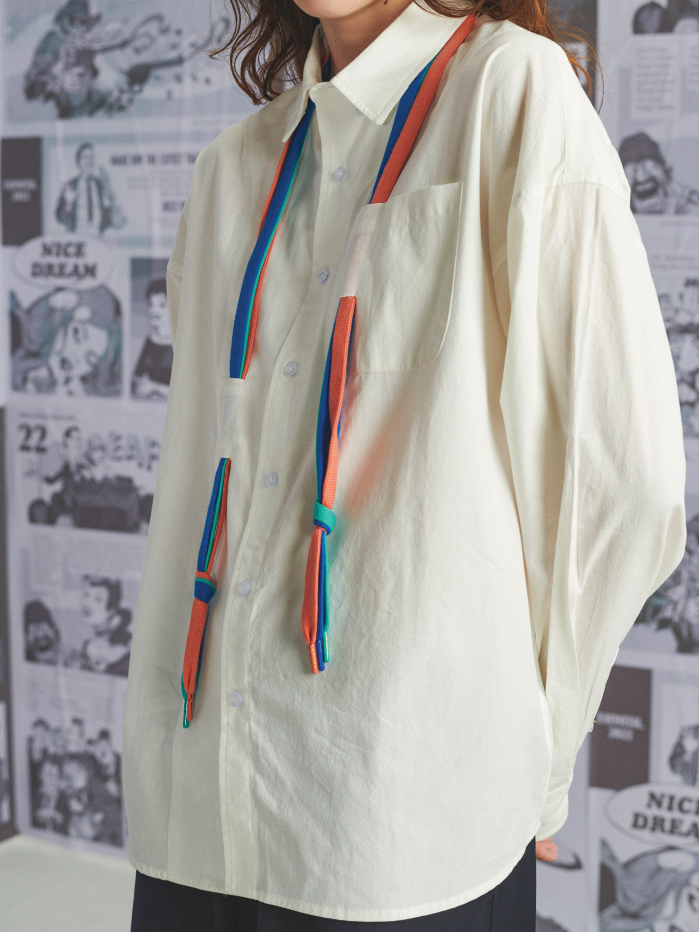 CougarLife - Colorful Woven Tape Long-Sleeve Shirt
