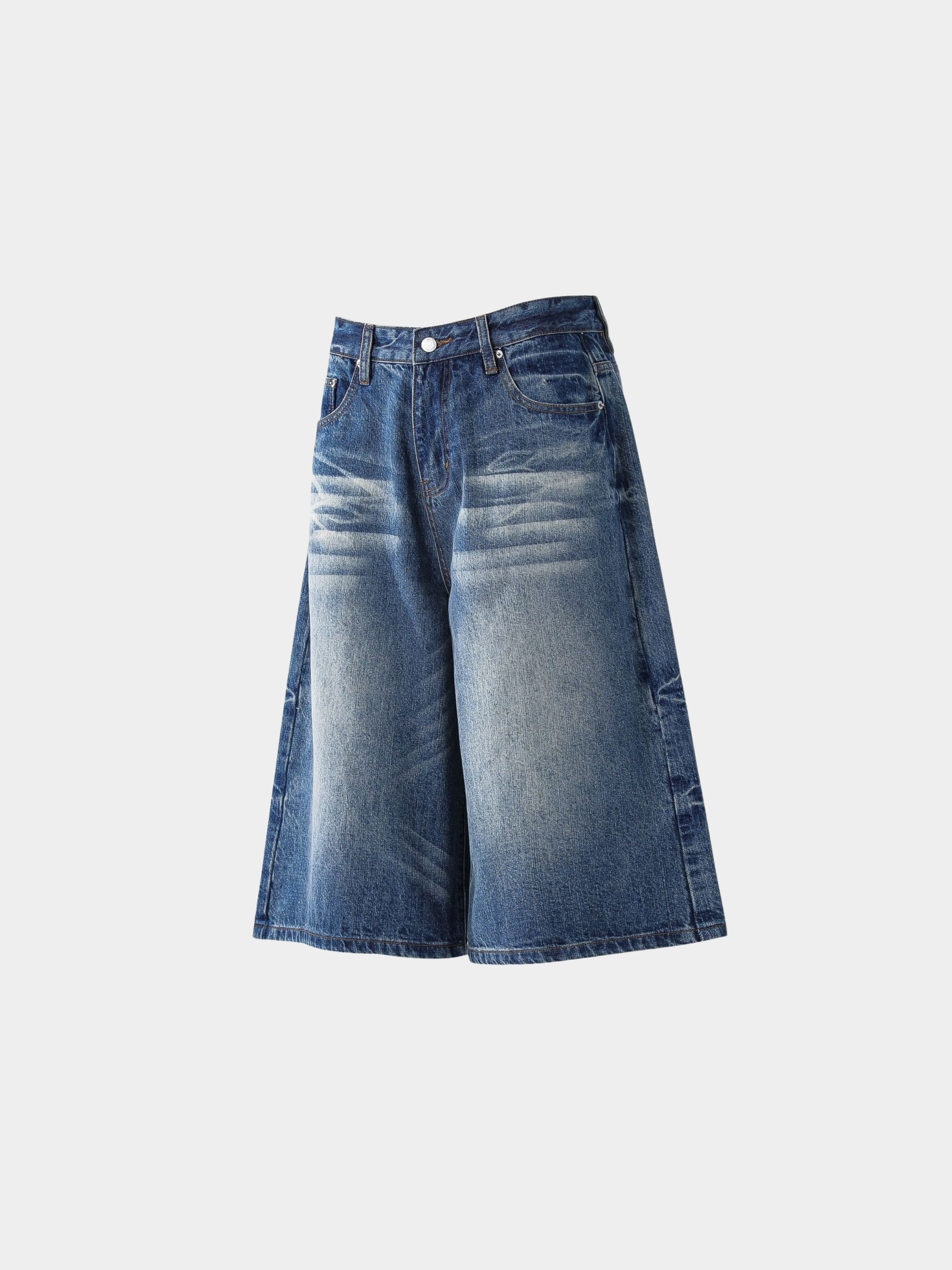 BaseWrap - Men's Straight-Leg Denim Shorts GONGGAR SPORTS