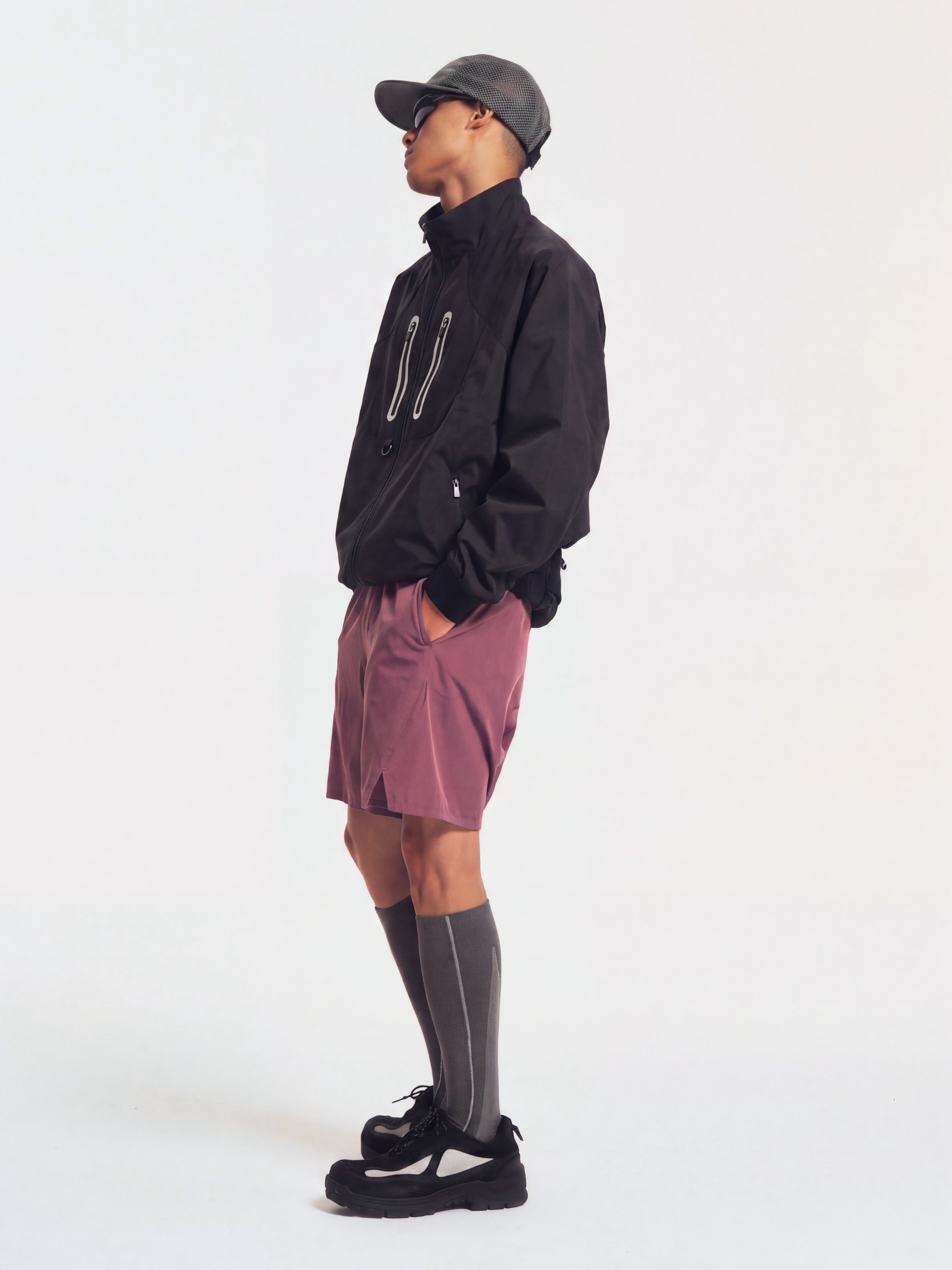 FlashSeam - Unisex Water-Repellent Color-Block Reflective Jacket