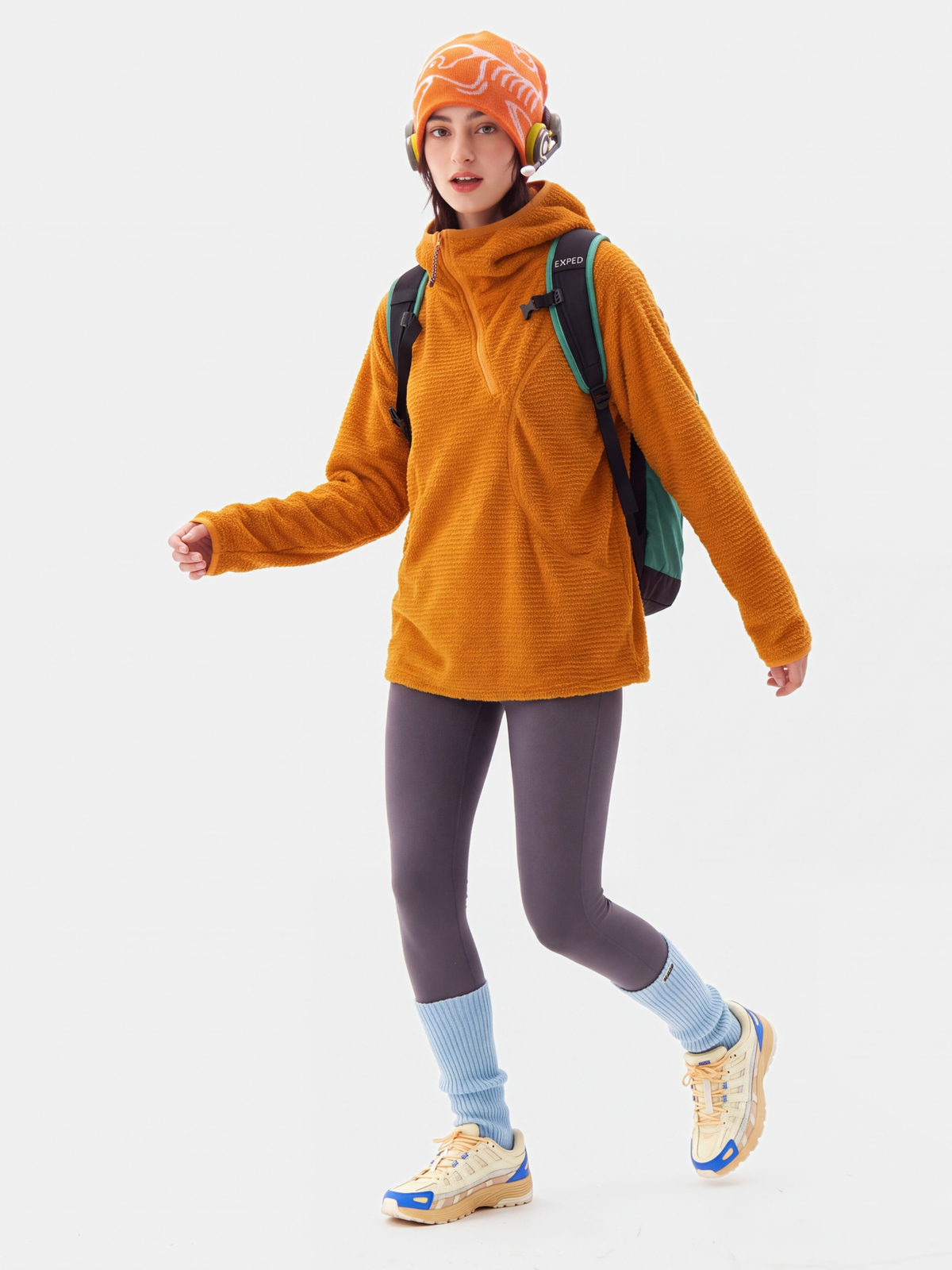 LiteMist - Lightweight Textured Fleece Half-Zip Sweatshirt