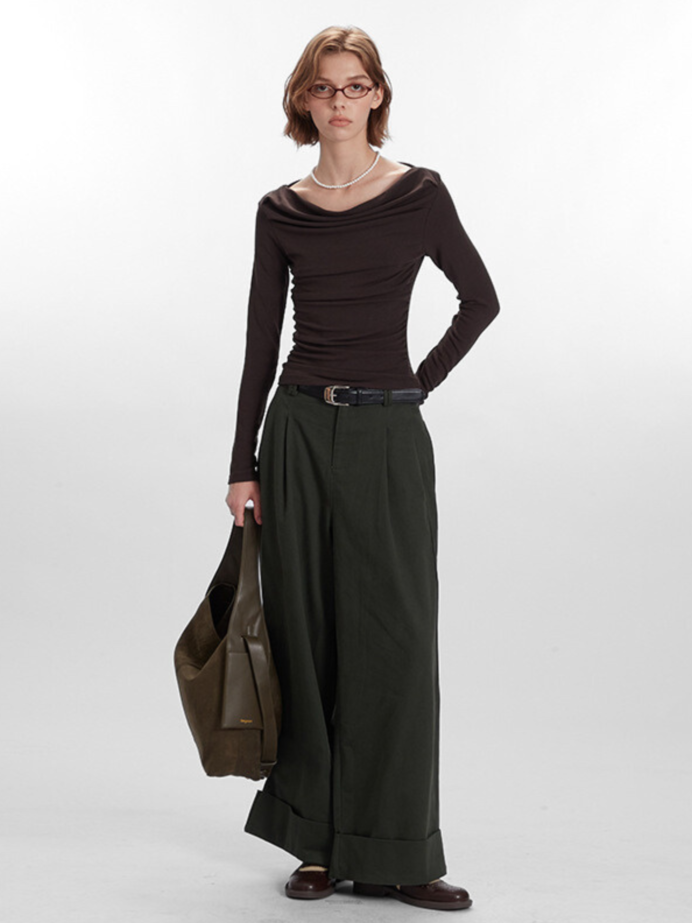 Timberfall - Women's Off-Shoulder Slim-Fit Long Sleeve T-Shirt