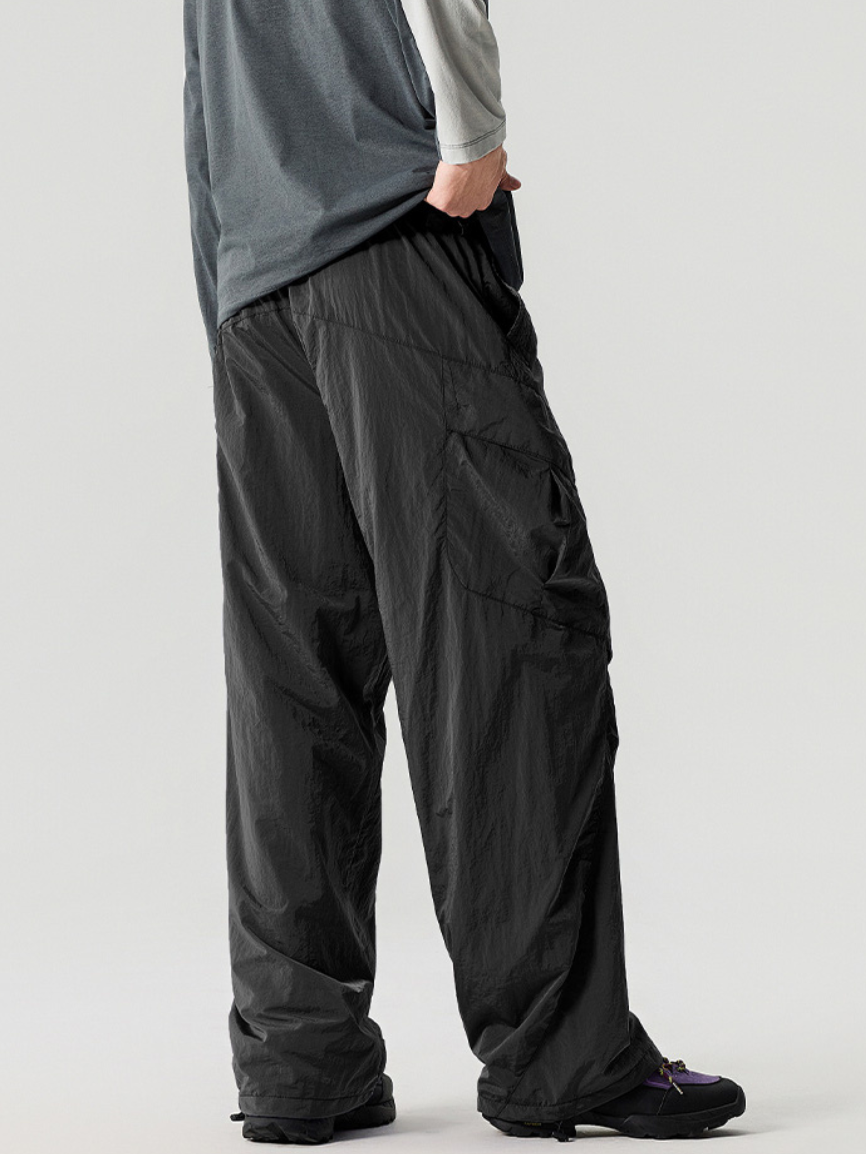 Emberwhisper - Unisex Metal Nylon Lightweight 3-Proof Cargo Pants