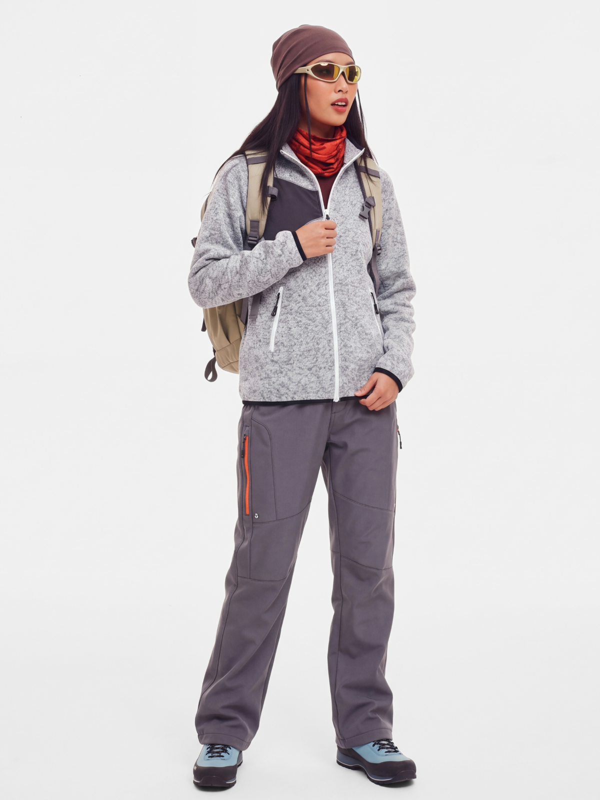 EdgeGlide - Unisex Wrinkle-Resistant Lightweight Thermal Fleece Jacket