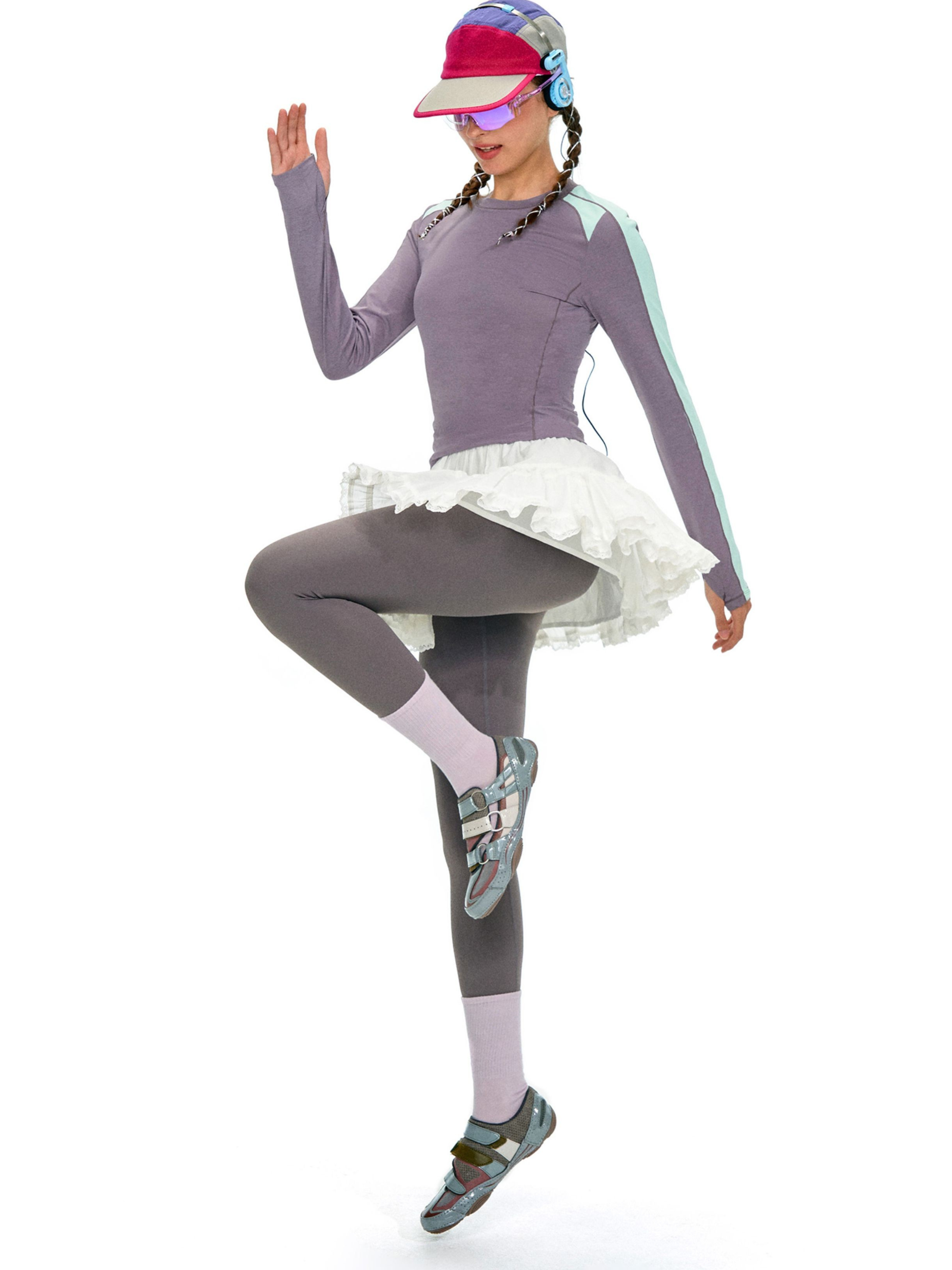 Moonfire - Moisture-Wicking Colorblock Fitted Base Layer Top