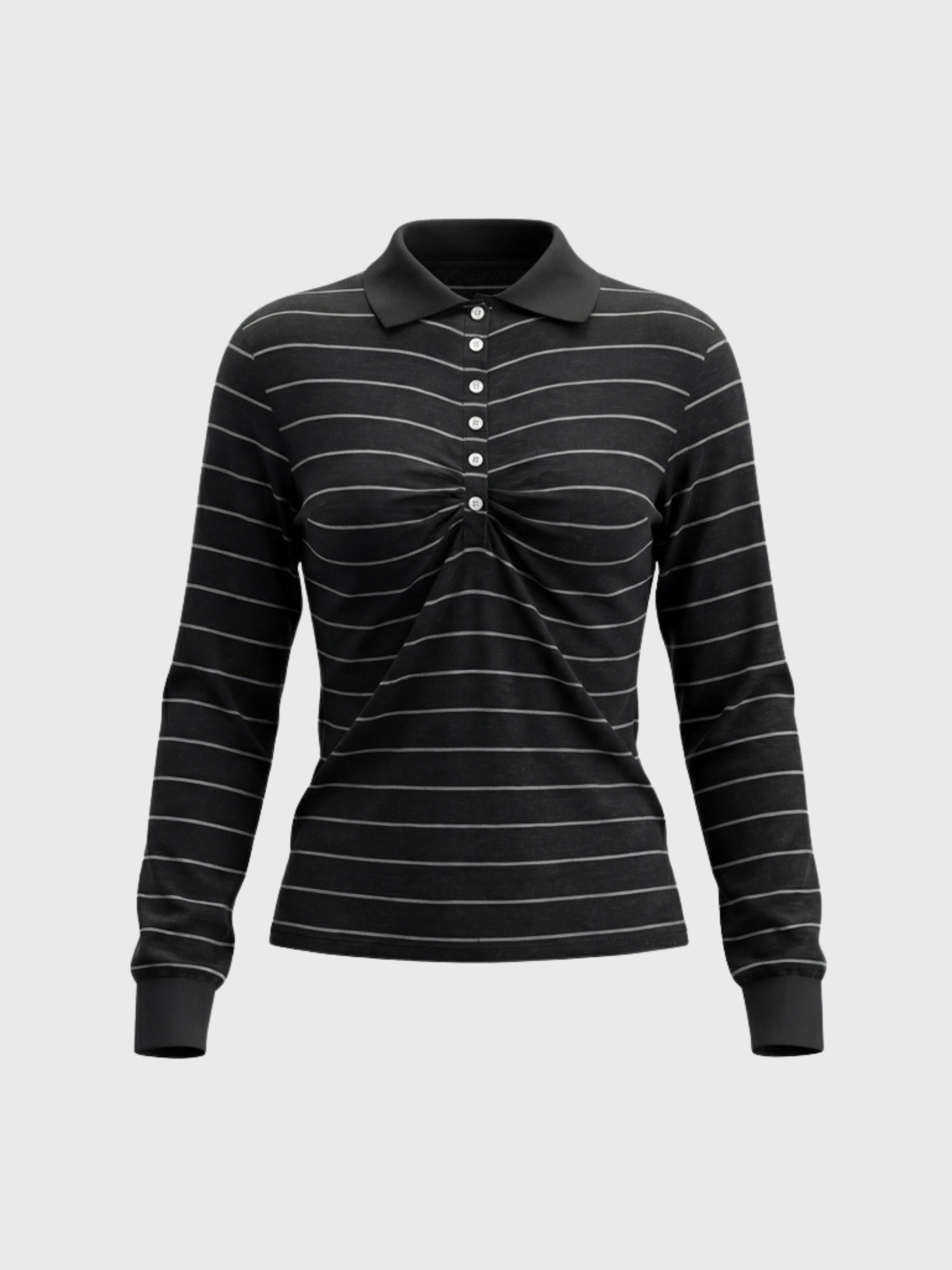 Ironwhisper - Women's Slim-Fit Long Sleeve Polo Shirt