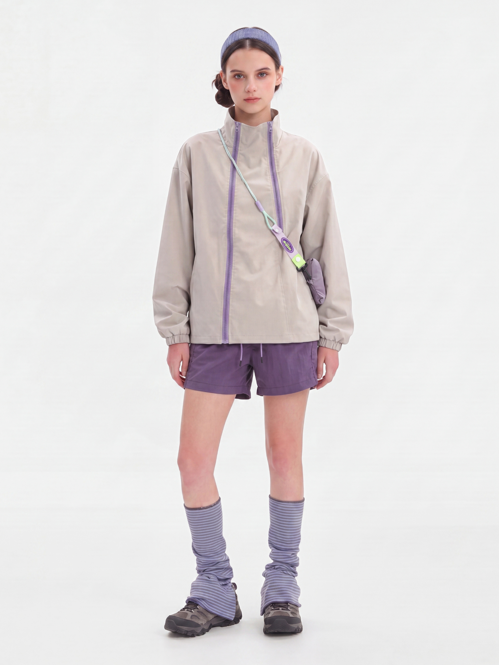 GlowJack - Women's Utility Zip-Up Stand Collar Jacket