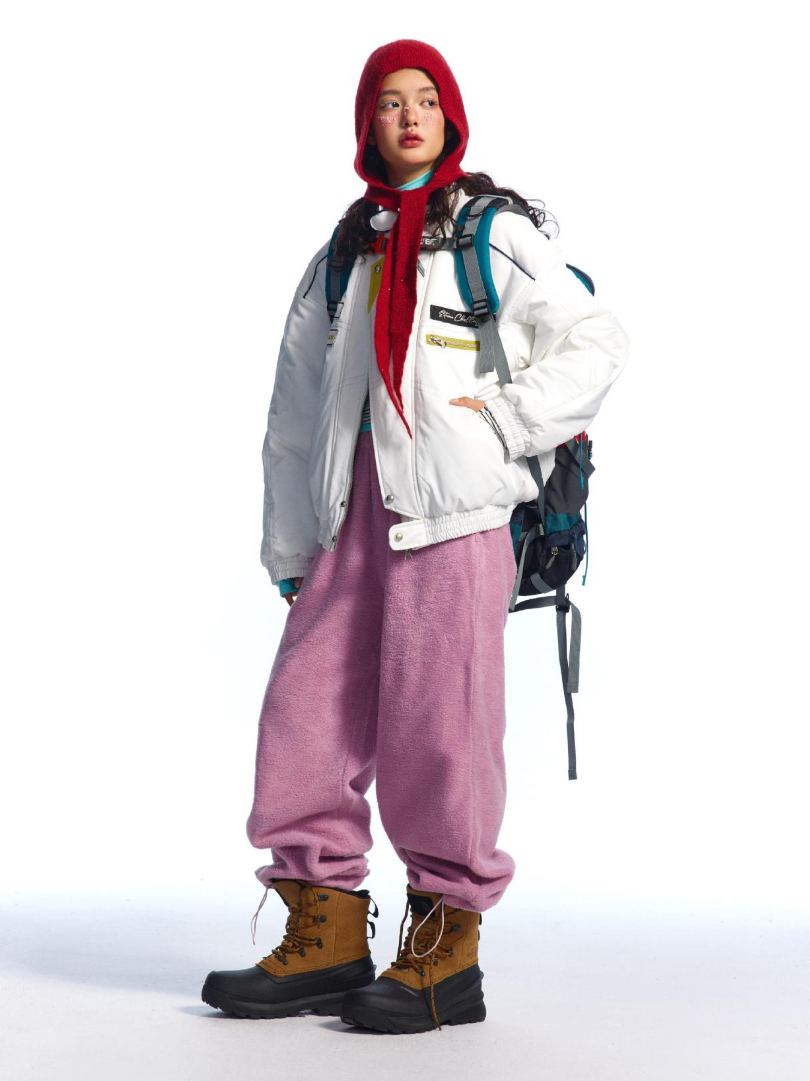 CanyonBoard - Women's Retro Badge Racer-Inspired Padded Jacket GONGGAR SPORTS