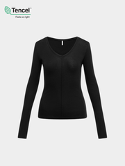 Cloudreach - Women's Tencel™ Wool V-Neck Base Layer Top