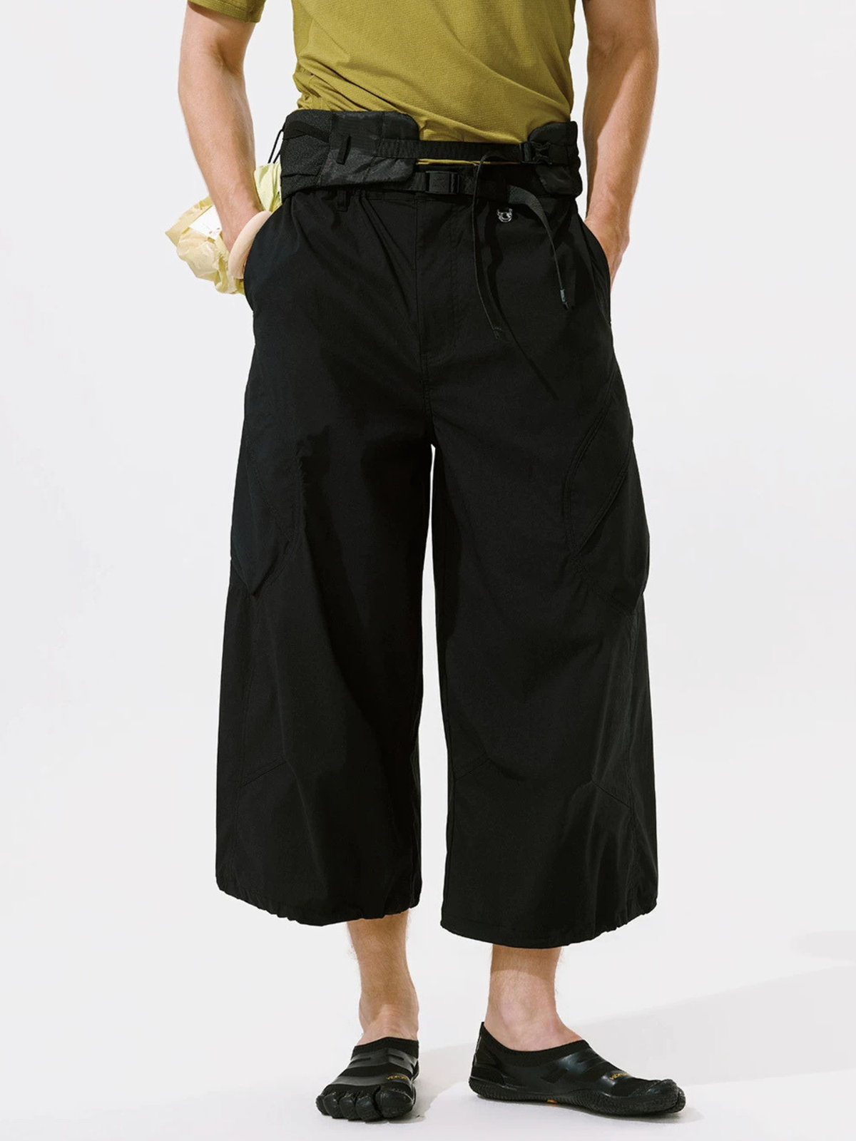 FoldDraw - Unisex Quick-Dry Adjustable Pleated Lightweight Cropped Pants