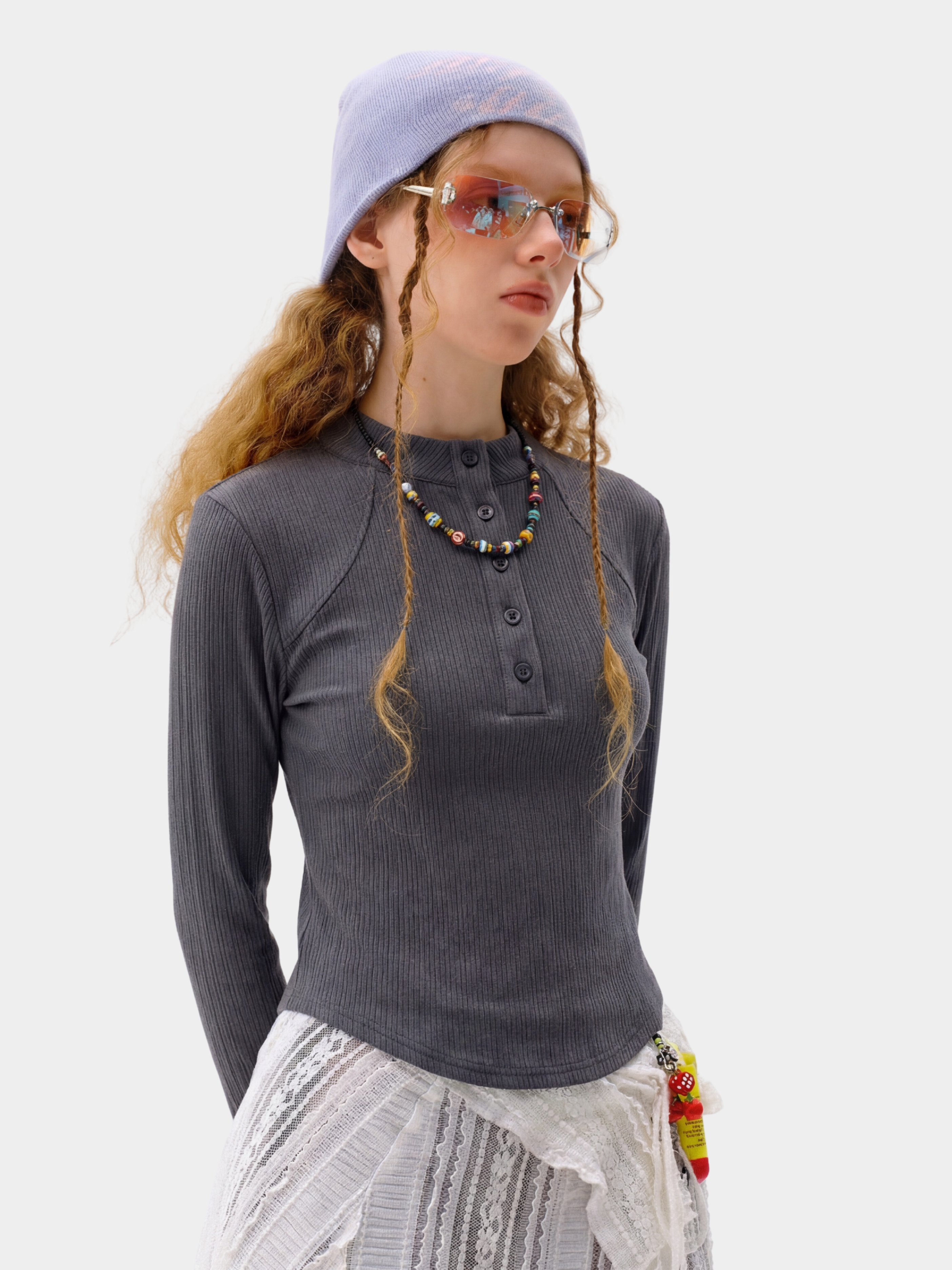 Canyonnest - Women's Fleece-Lined Curved-Hem Long Sleeve Top