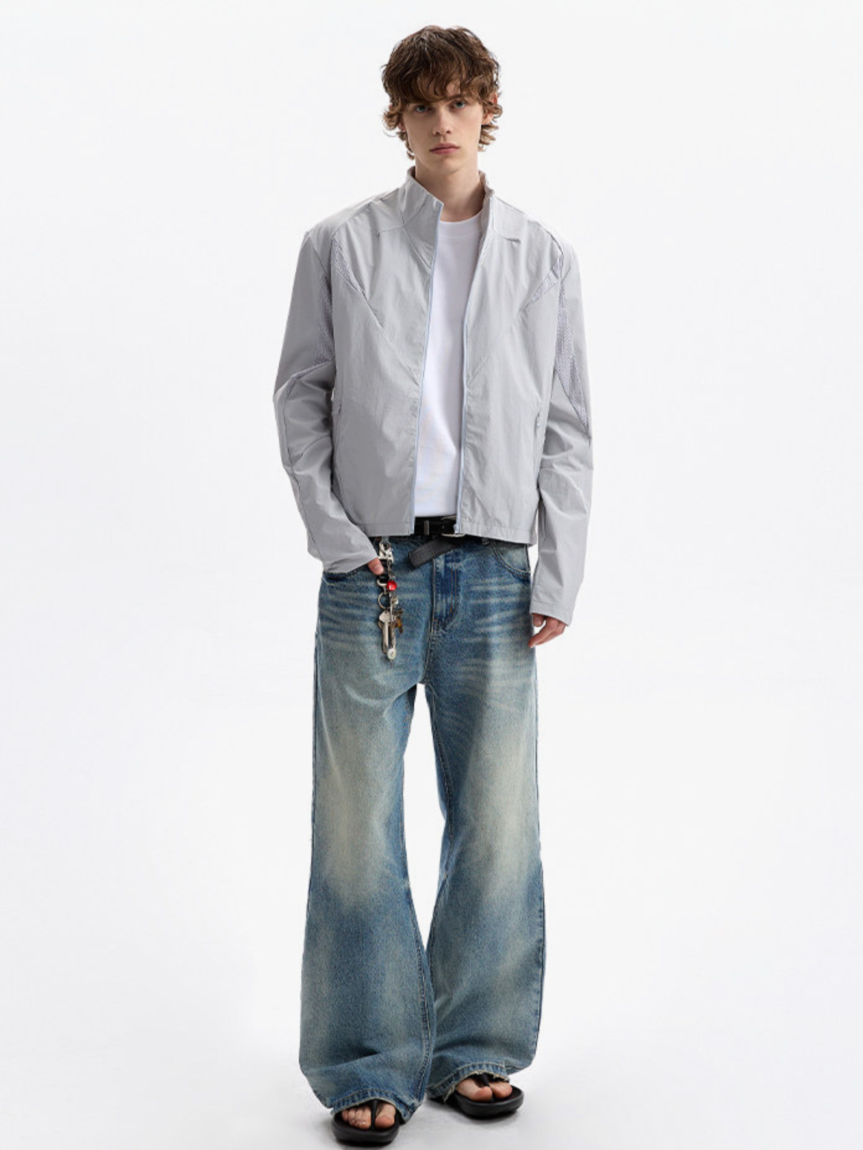 Claytrail - Men's UPF50+ Mesh Breathable Stand Collar Sun Protection Jacket