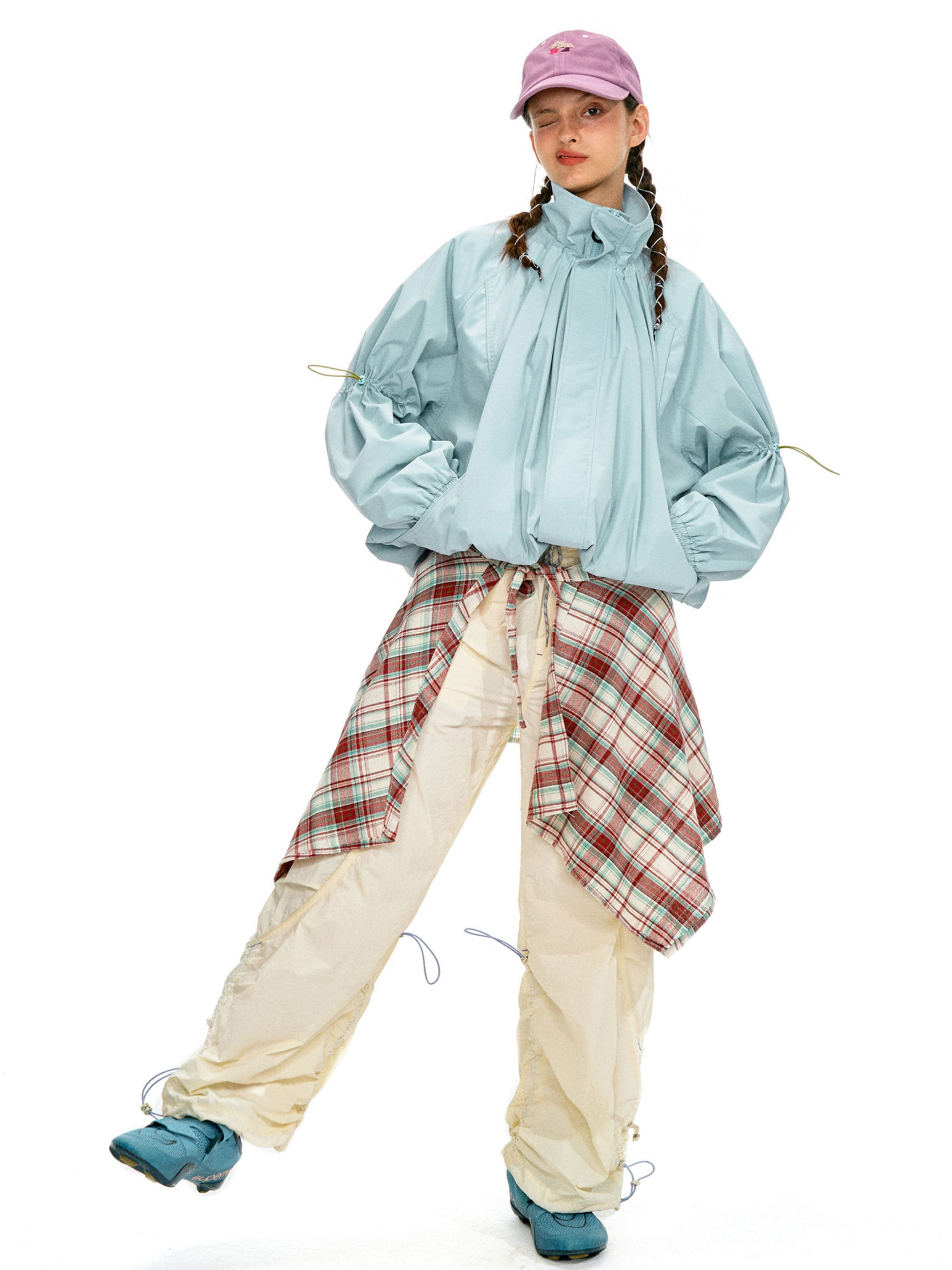 ShadowMode - Women's C6 Water-Repellent Bubble Collar Ruched Jacket