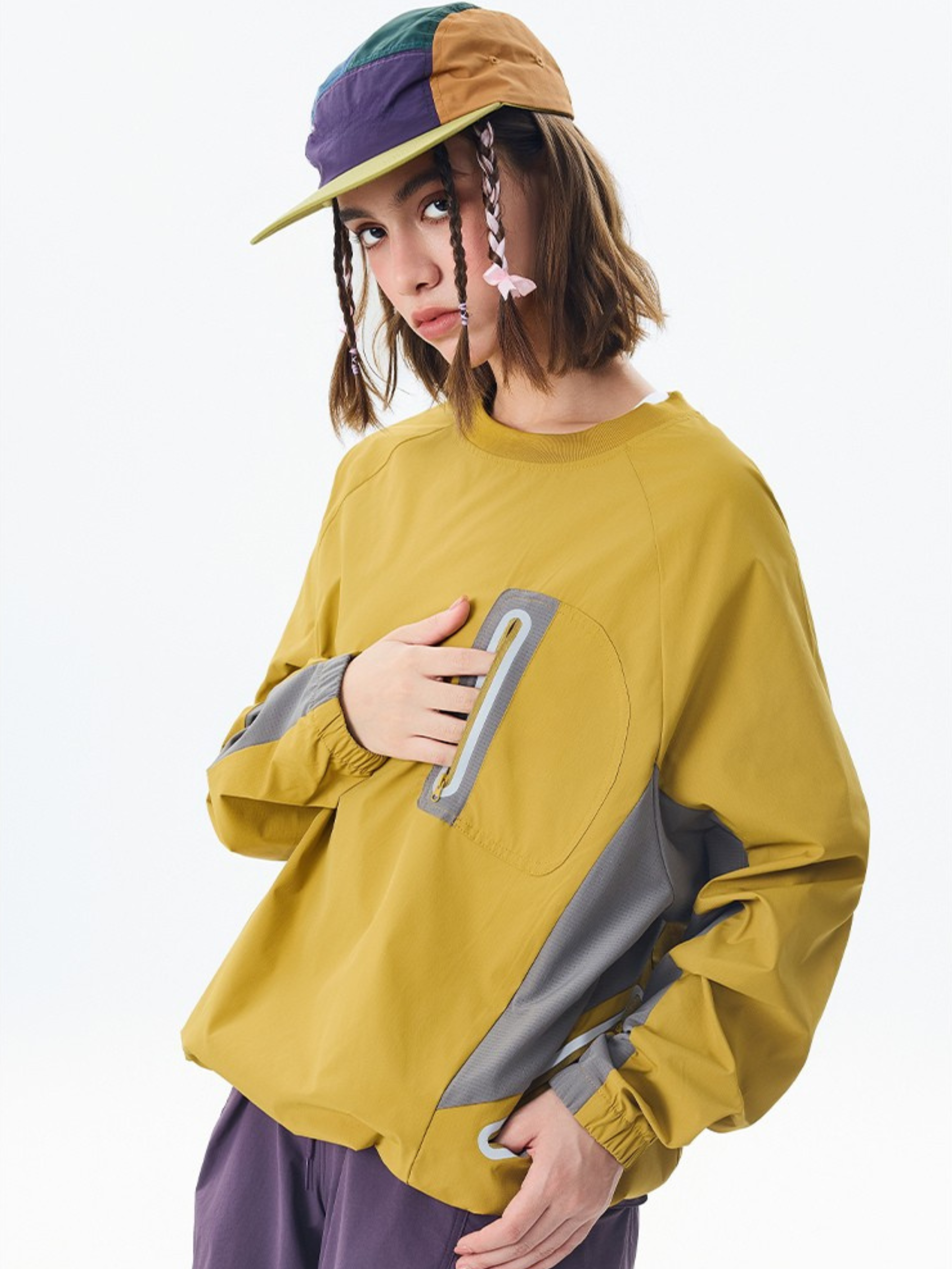 Mistral - Water-Repellent Reflective Zipper Long-Sleeve T-Shirt