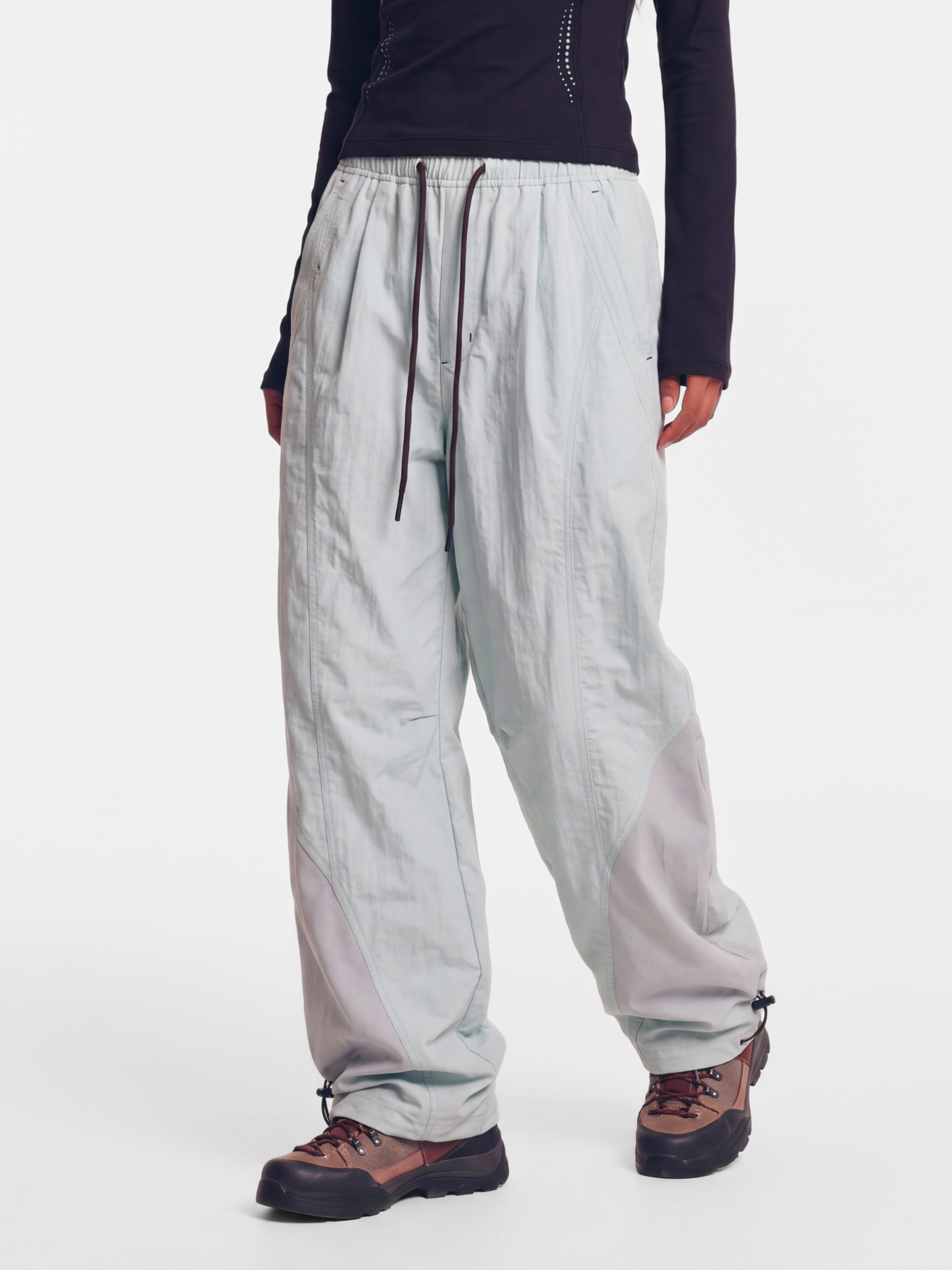 TieRidge - Unisex Lightweight Breathable Contrast-Stitch Paratrooper Pants
