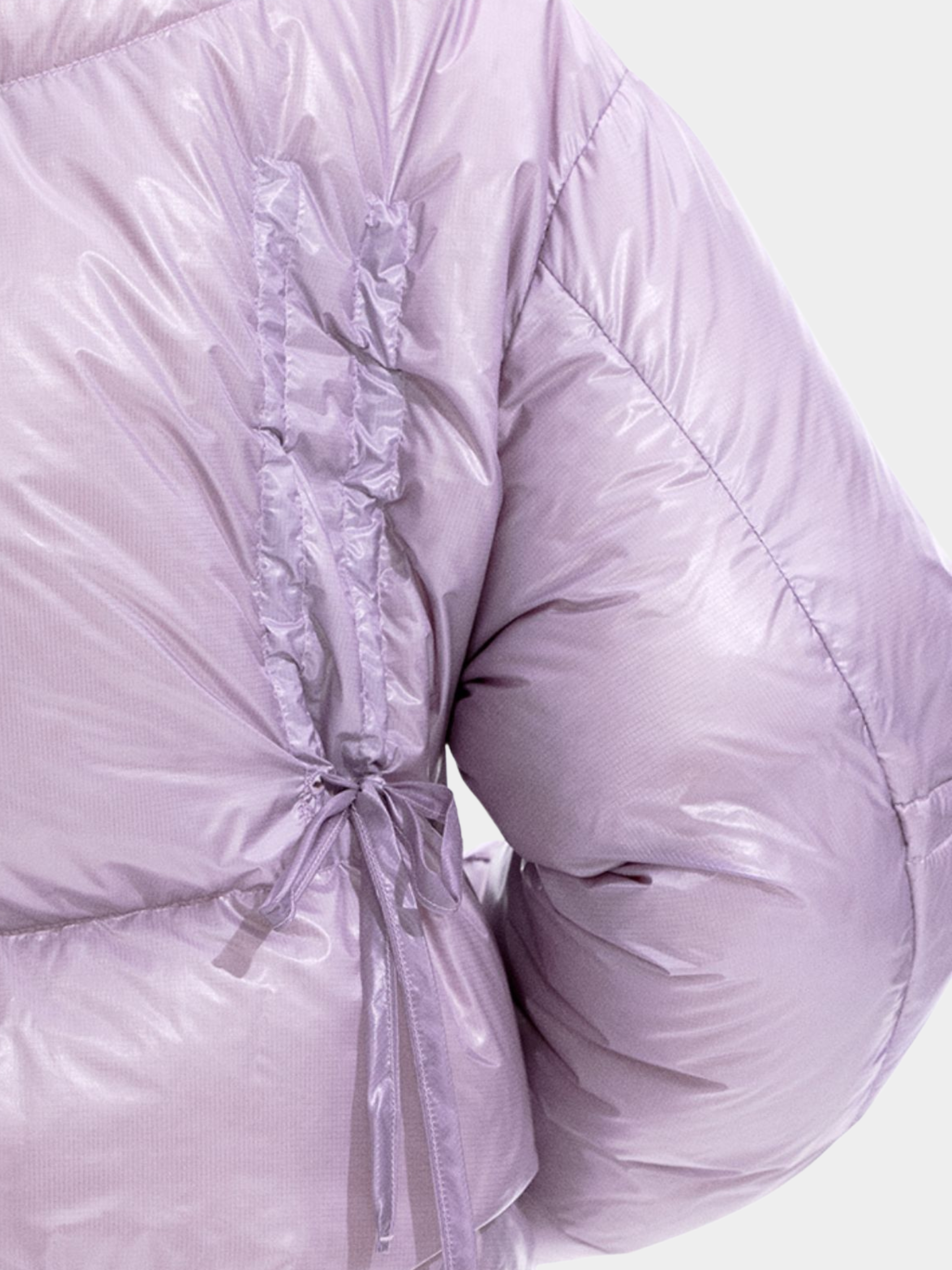 Ironfrost - Women's 90% White Duck Down Color-Blocked Short Puffer Jacket