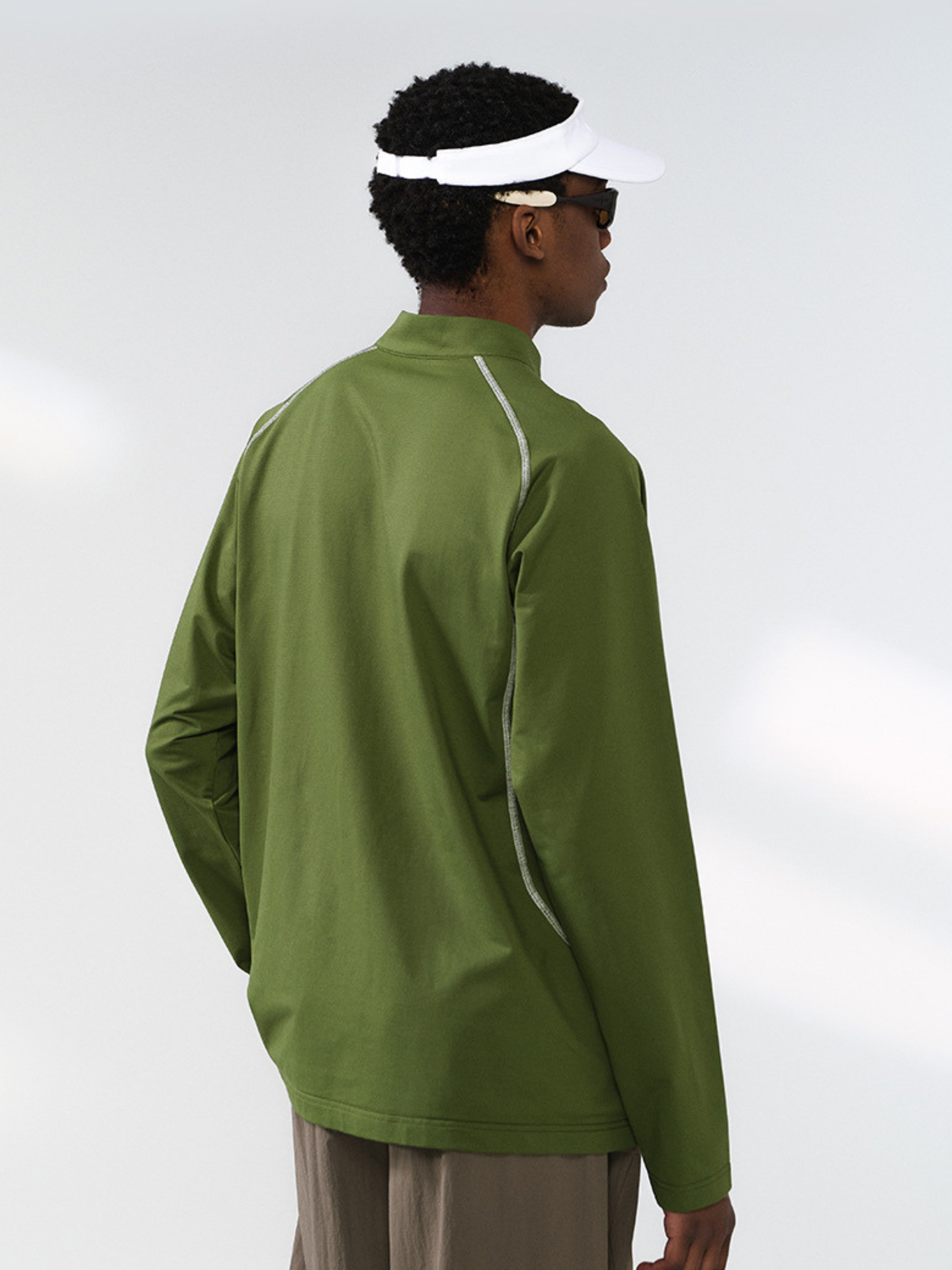 HeatCoat - Men's Windproof High-Neck Half-Zip Base Layer