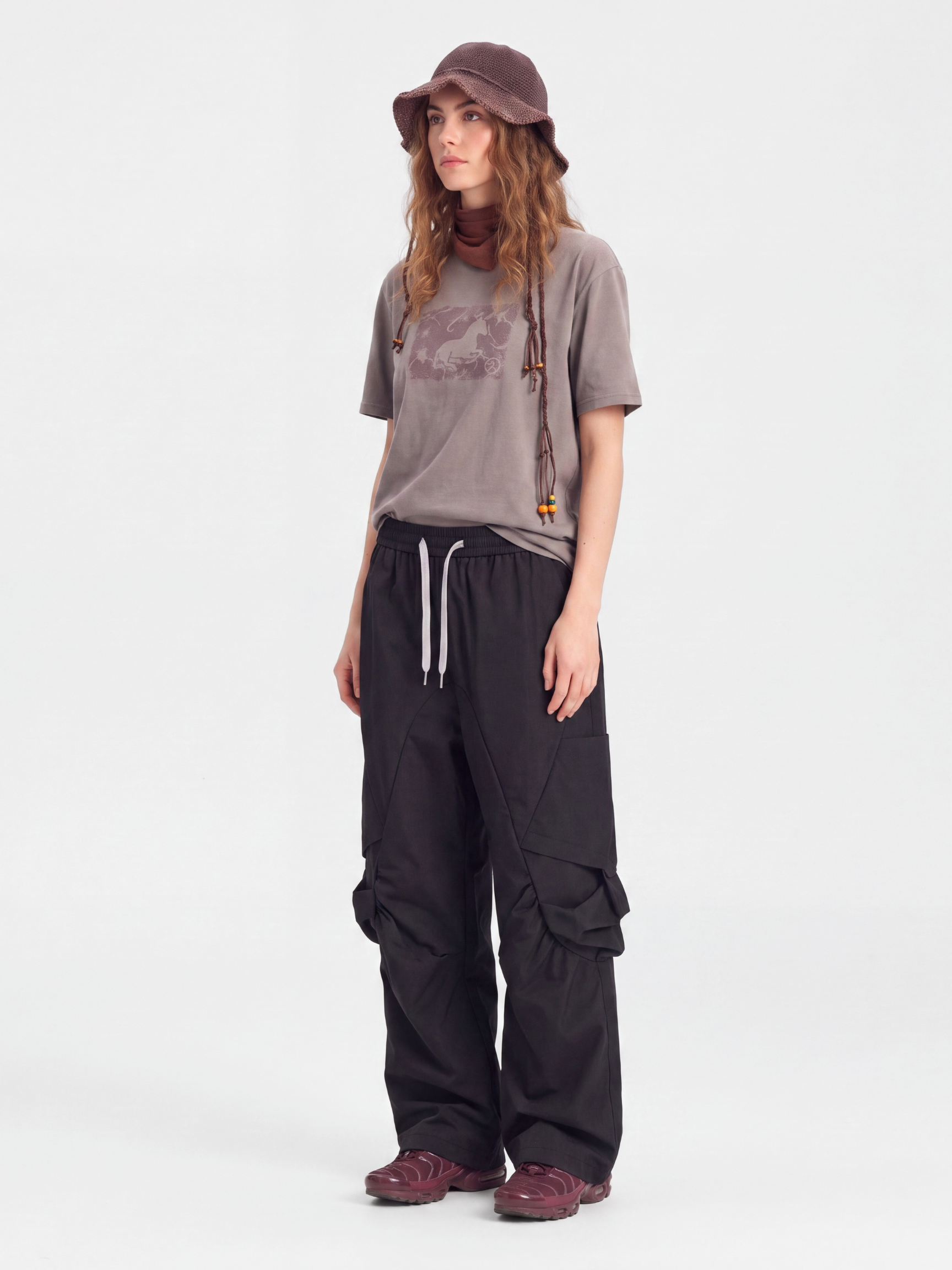 FoldDrift - Unisex Water-Repellent Lightweight Utility Parachute Pants