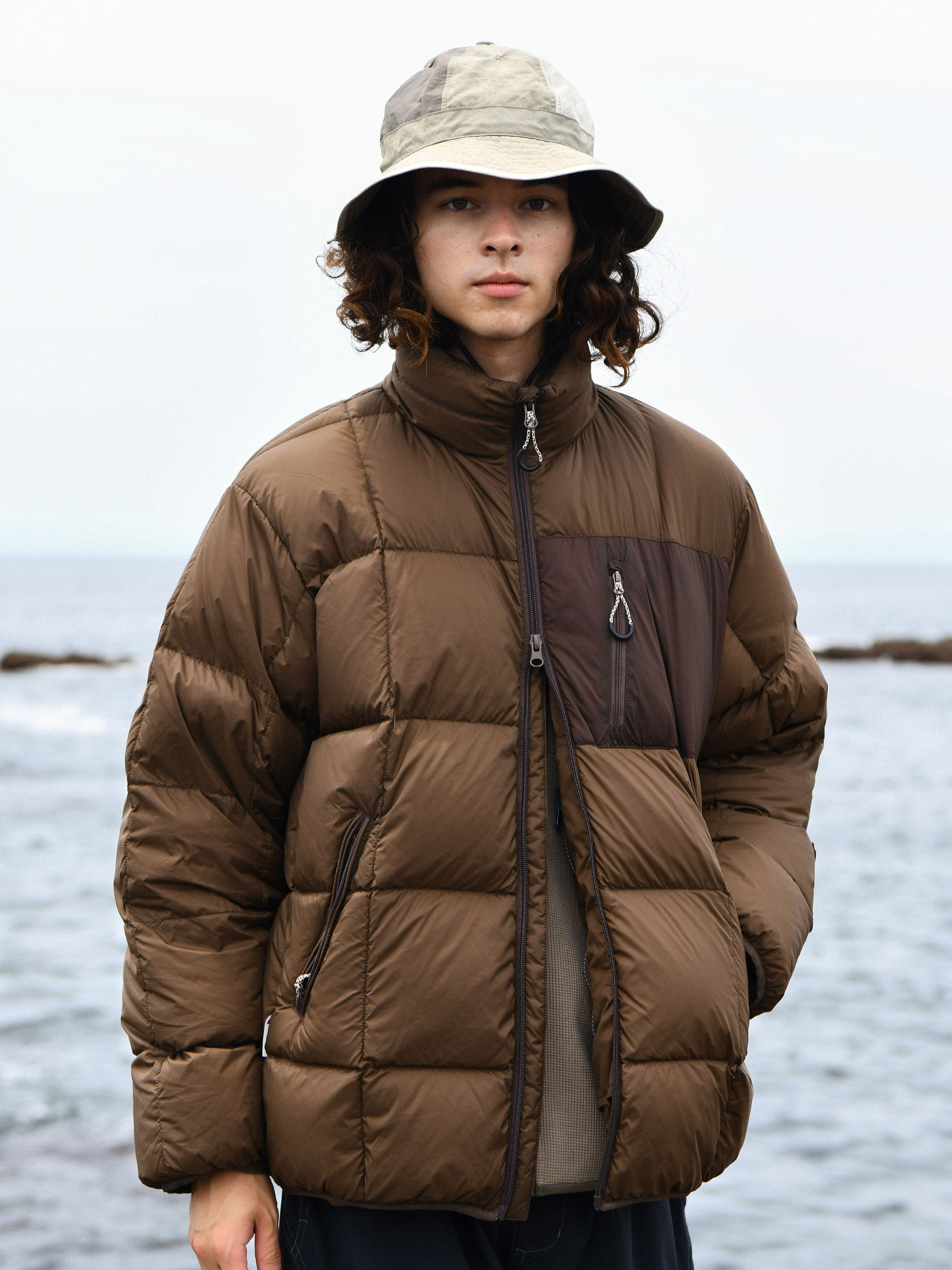 Wildthorn - Unisex 800FP 90% White Duck Down Tri-Proof Colorblock Jacket