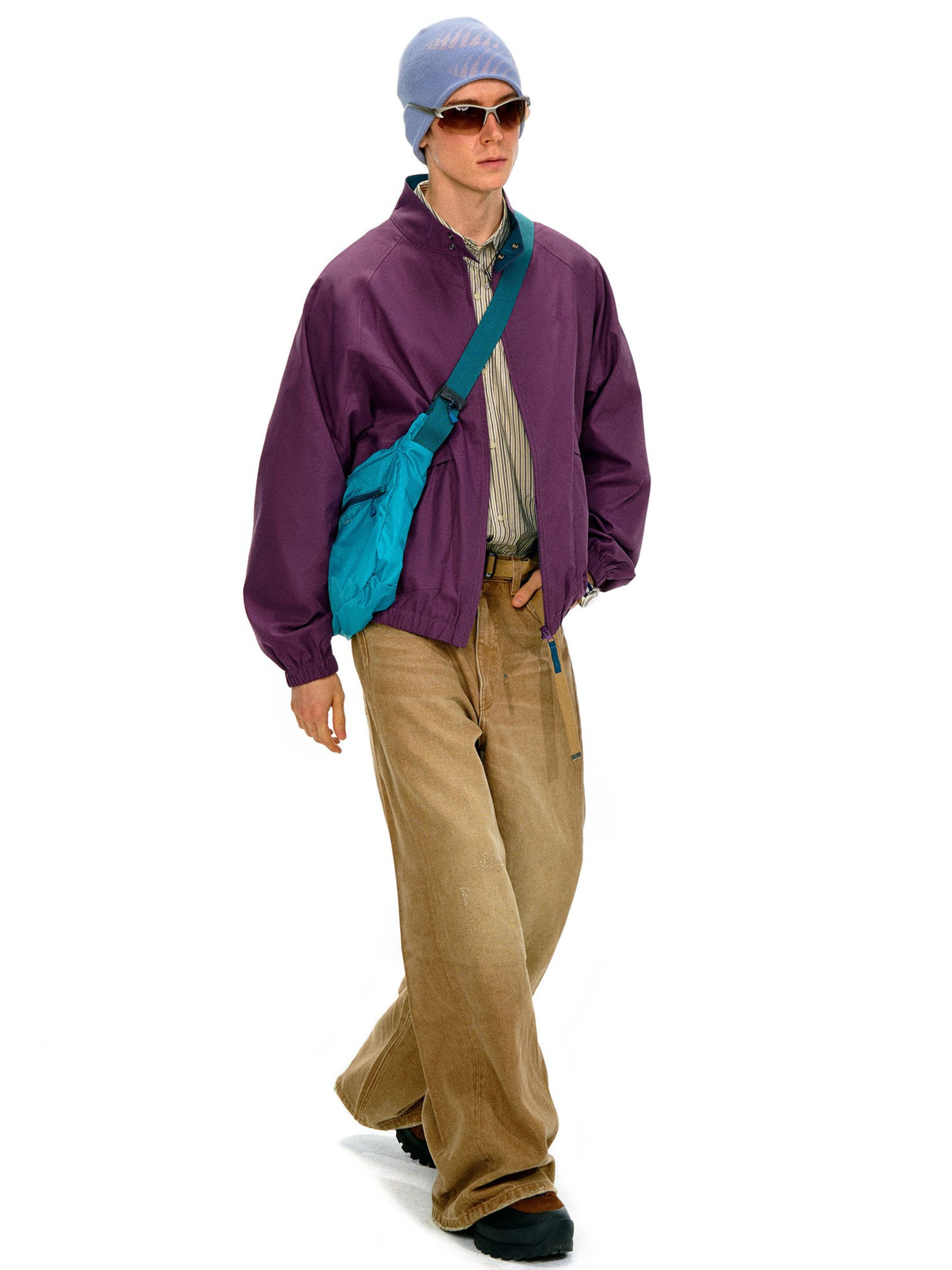 Firewhisper - Unisex Colorblock Stand-Collar Harrington Jacket