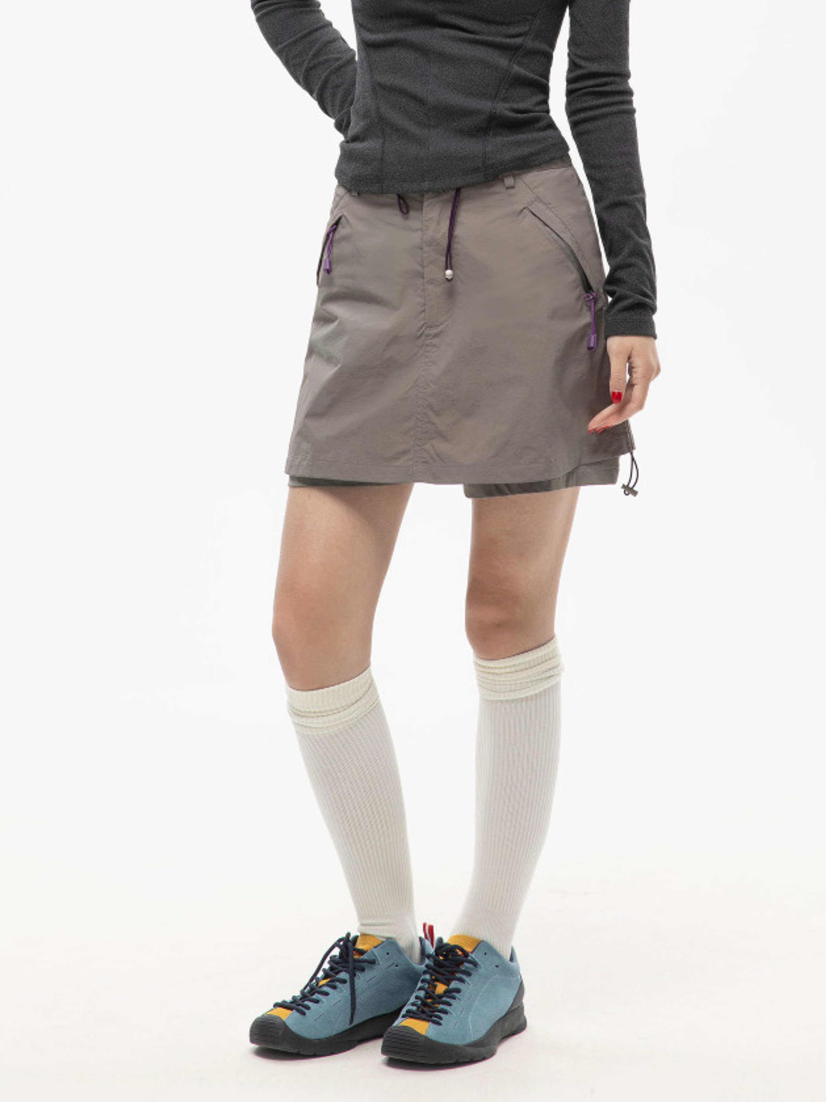 Windtrail - Women's Utility Drawstring A-Line Cargo Skirt