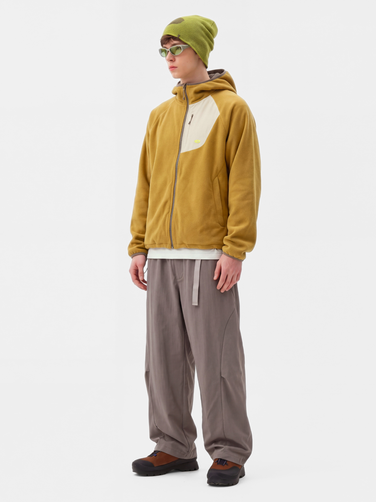 FlipMist - Stretch Elastic-Waist Straight-Leg Utility Pants