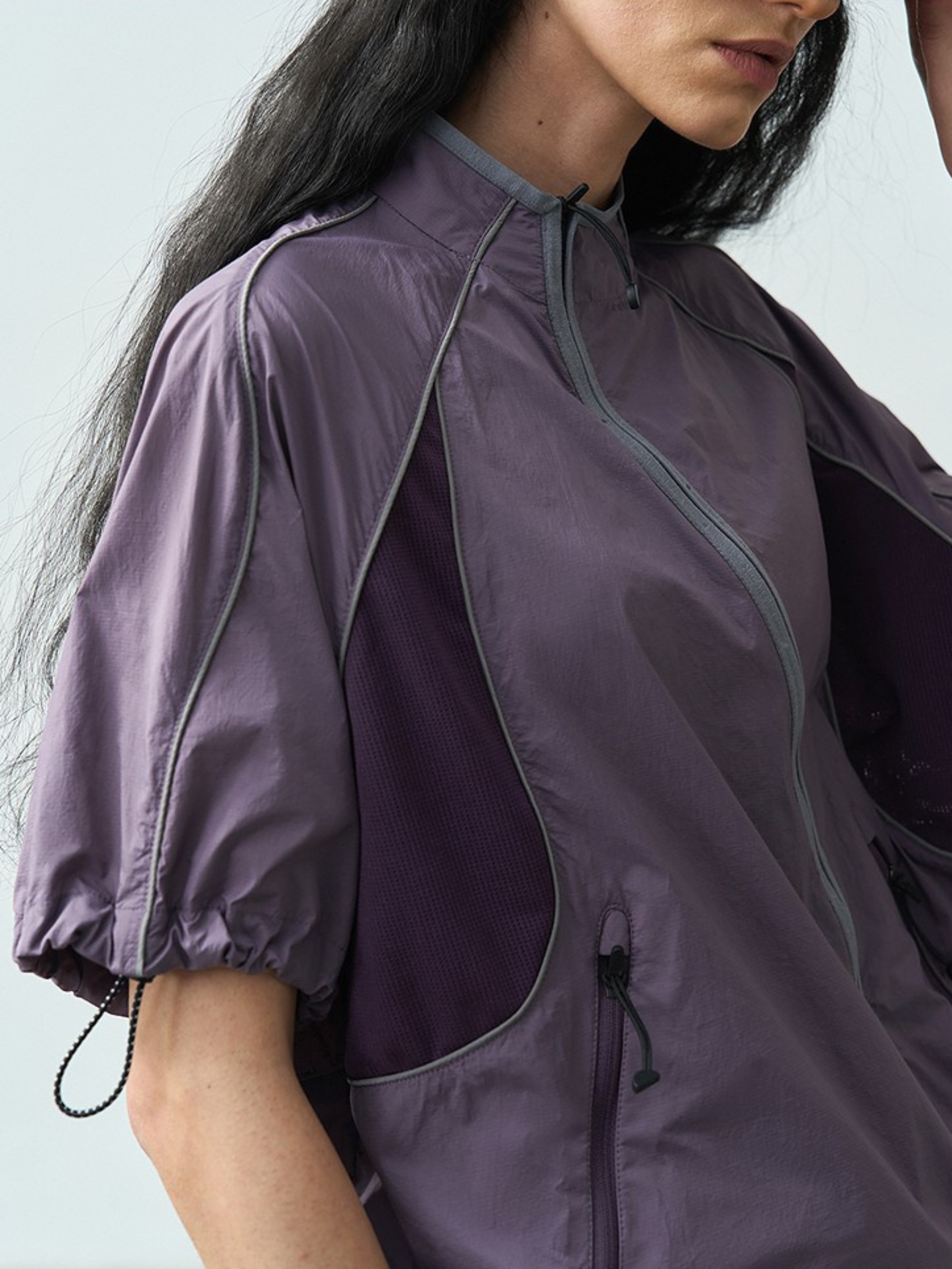 Cavecrack - Women's Mesh-Panel Breathable Short-Sleeve Cardigan