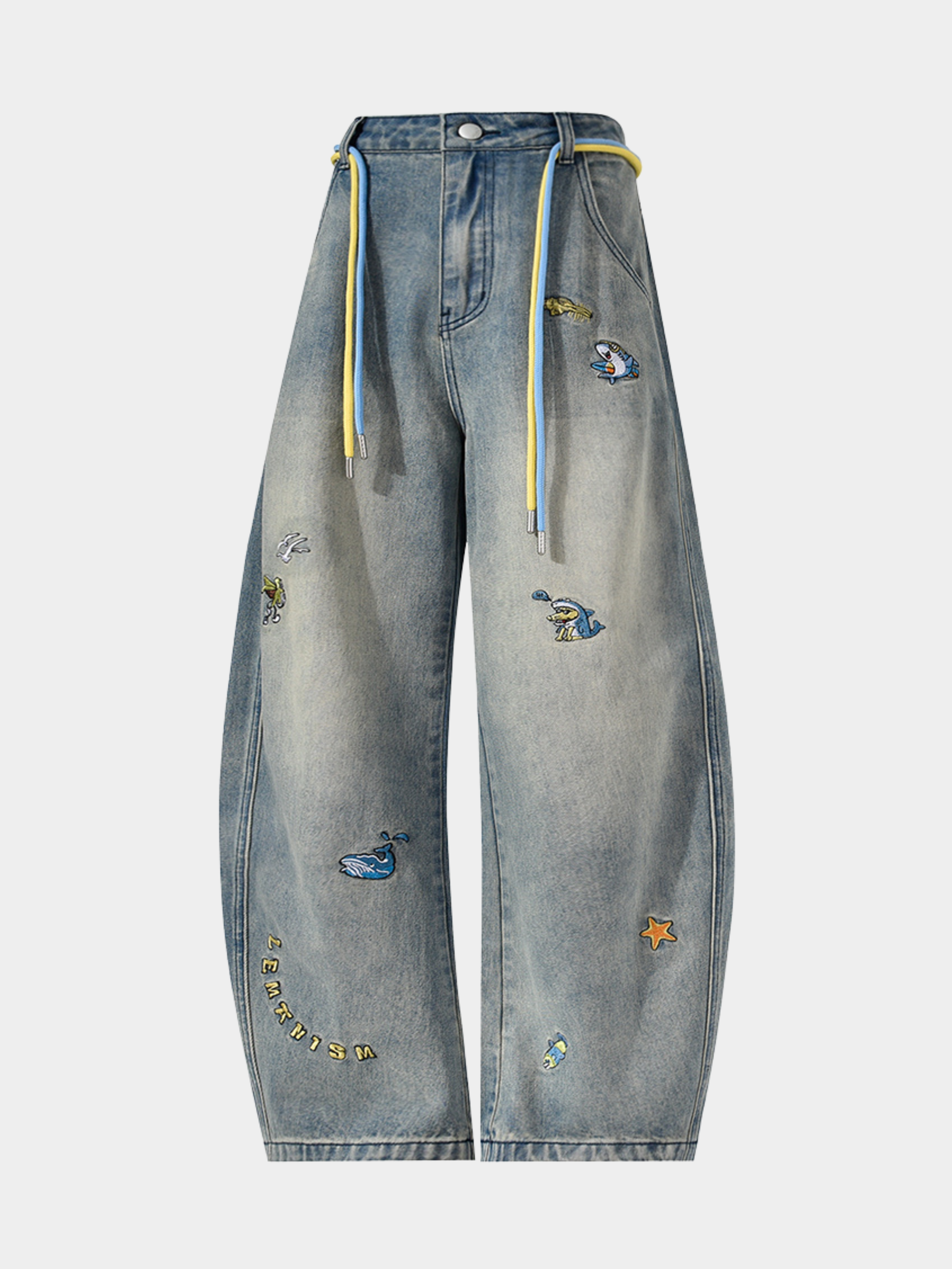 Expeditionary - Women's Playful Embroidered Straight Washed Denim Jeans