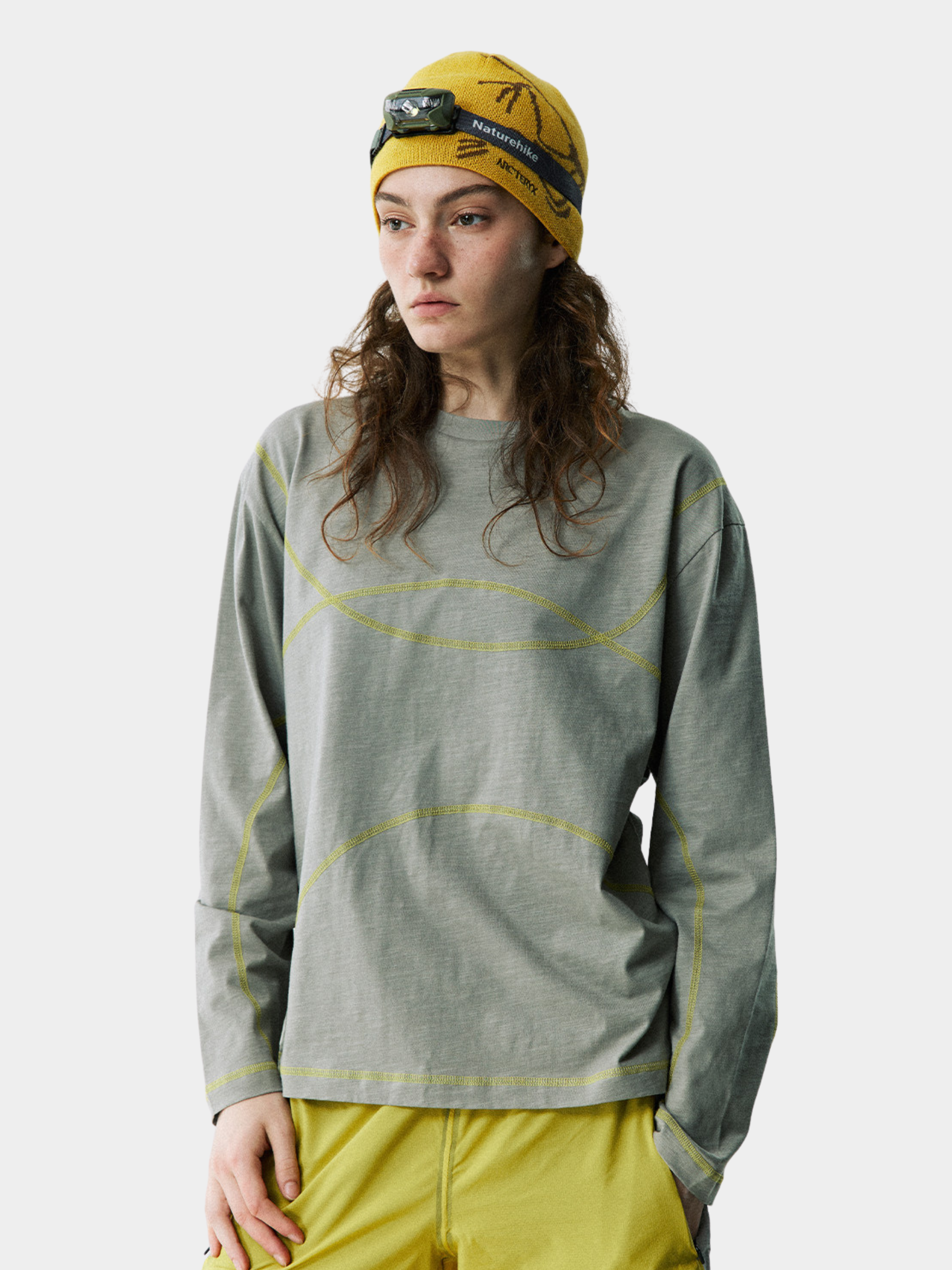 Glacialwind - Unisex Slub Cotton Breathable Running Long Sleeve