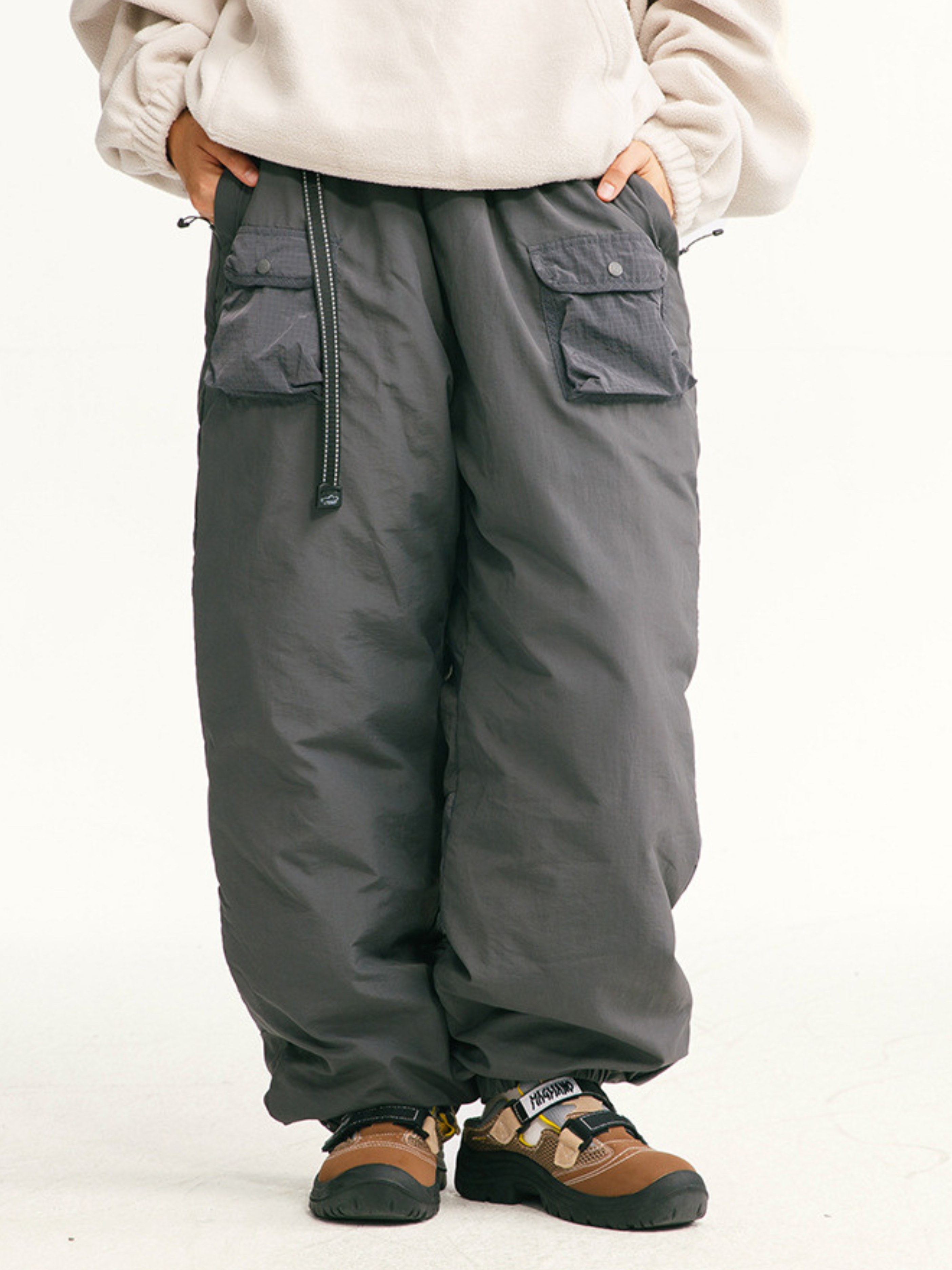 EaglePeak - Unisex 90% Duck Down Utility Snow Pants with Cinched Hem GONGGAR SPORTS