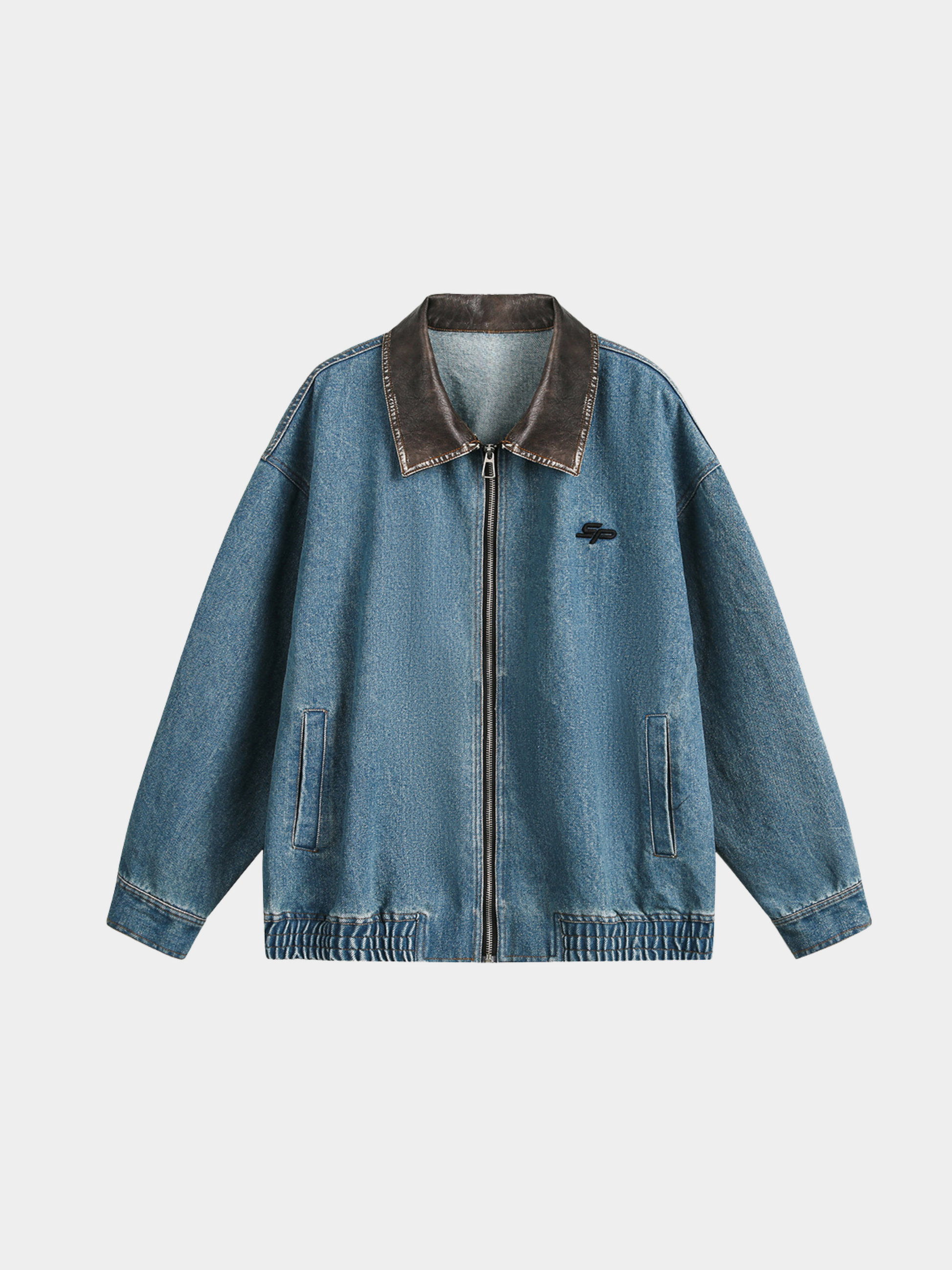 RavenLine - Women‘s Washed Denim Turndown Collar Jacket GONGGAR SPORTS