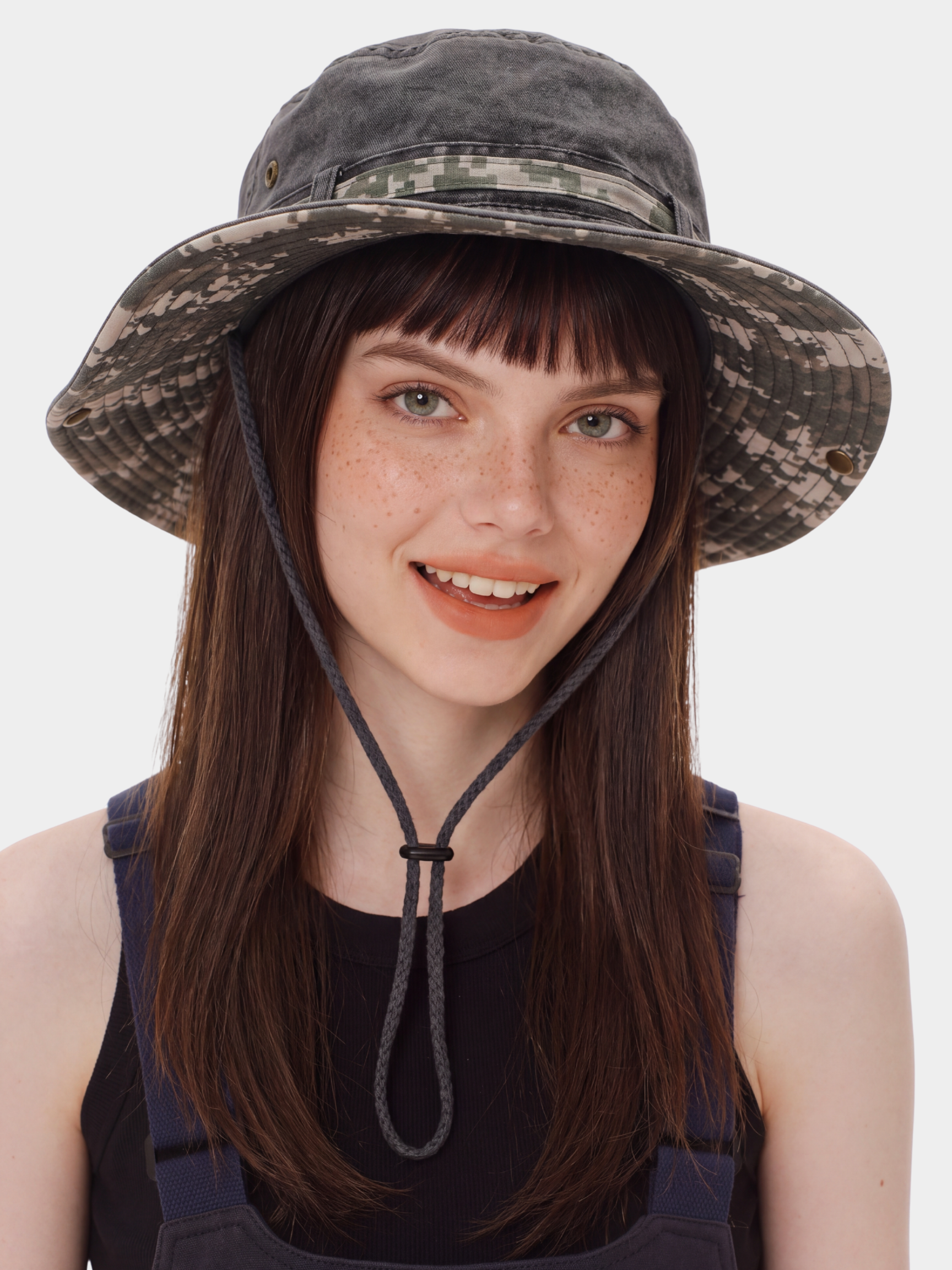 FadeCam - UPF50+ Protection Washed Camouflage Sun Bucket Hat