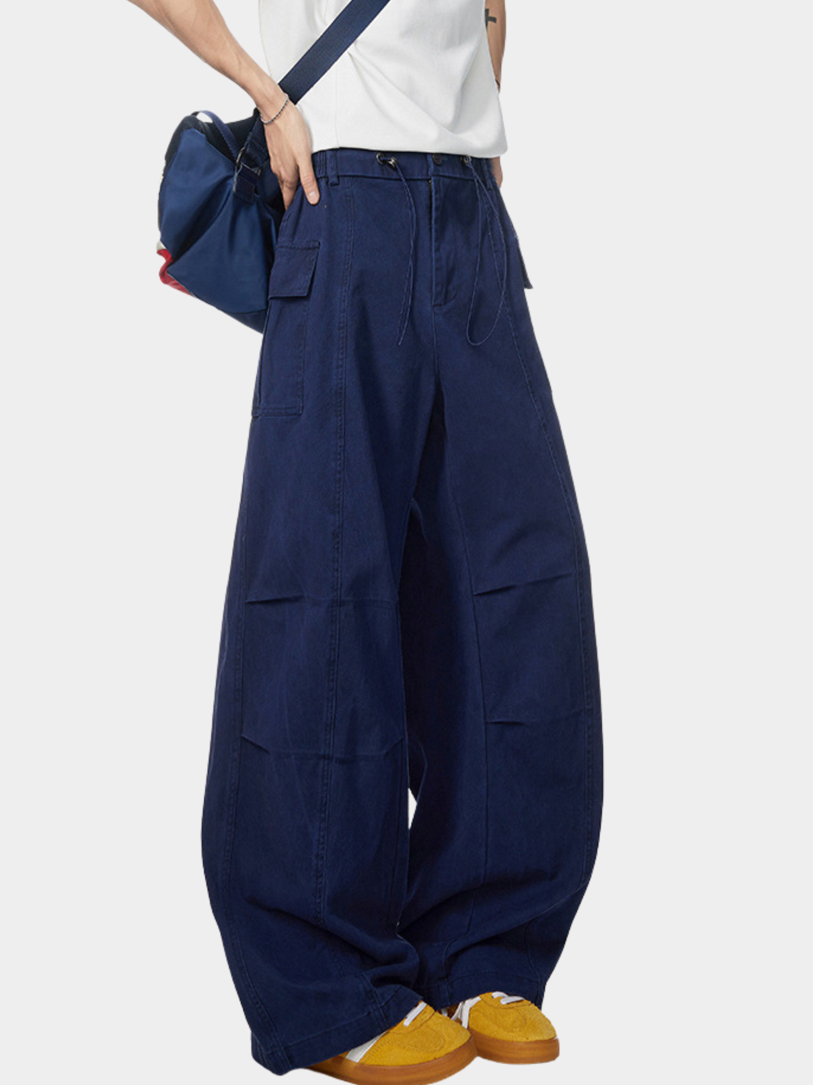 DryGlove - Men's Irregular Wrinkle Washed Distressed Cargo Pants