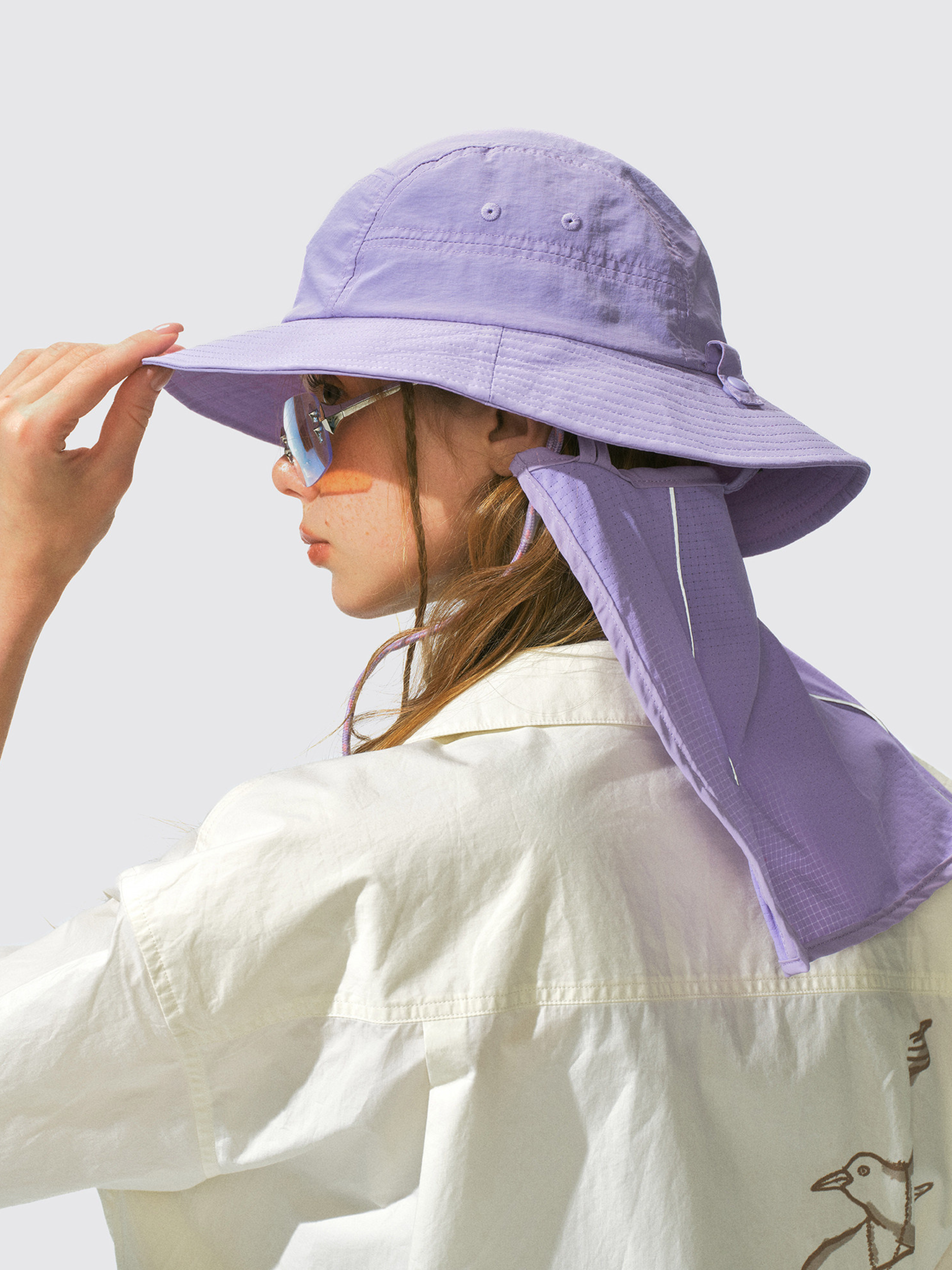 Driftclaw - UV Protection Detachable Neck Sun Flap Outdoor Bucket Hat