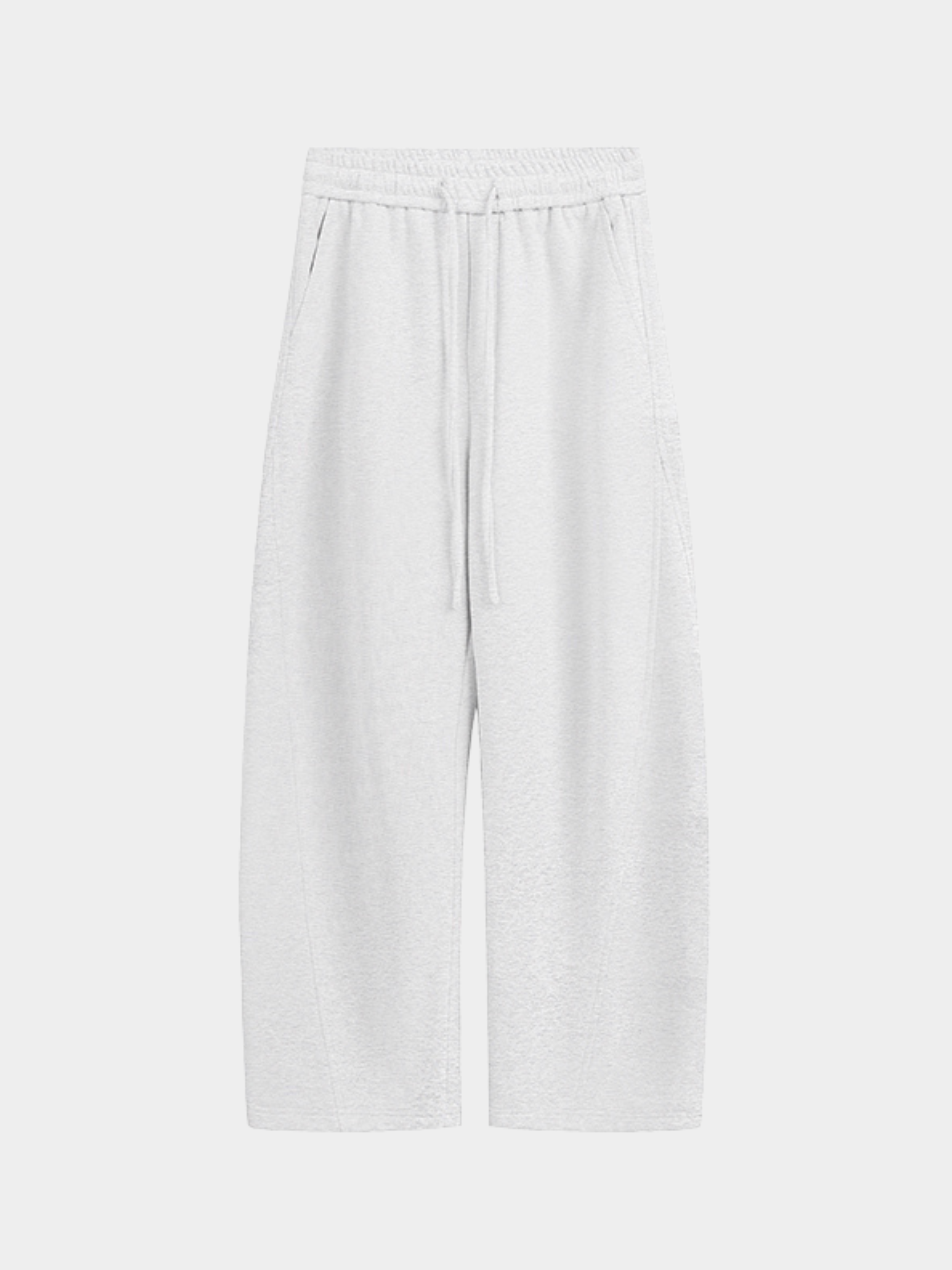 FrostDeck - Unisex Curved Seam Straight-Leg Wide Sweatpants