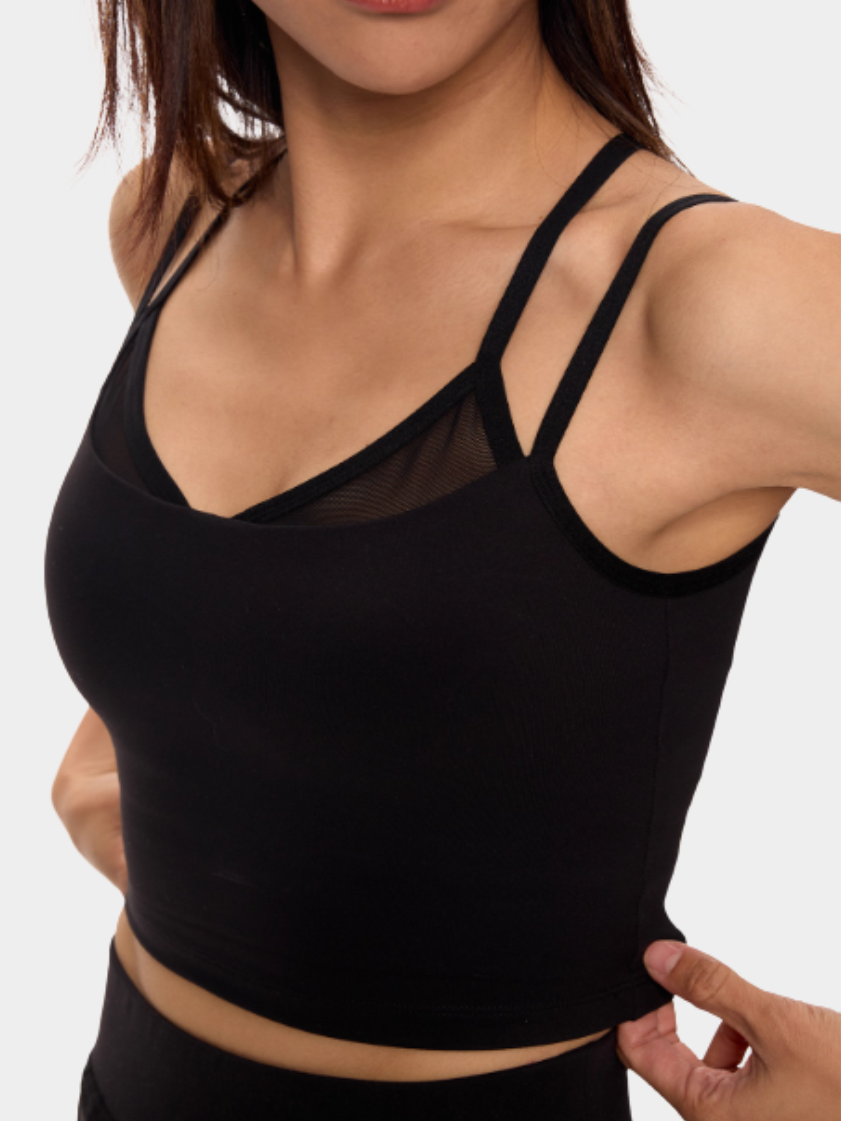 Canyonbluff - Women's 2-in-1 Built-In Bra Sports Tank Top