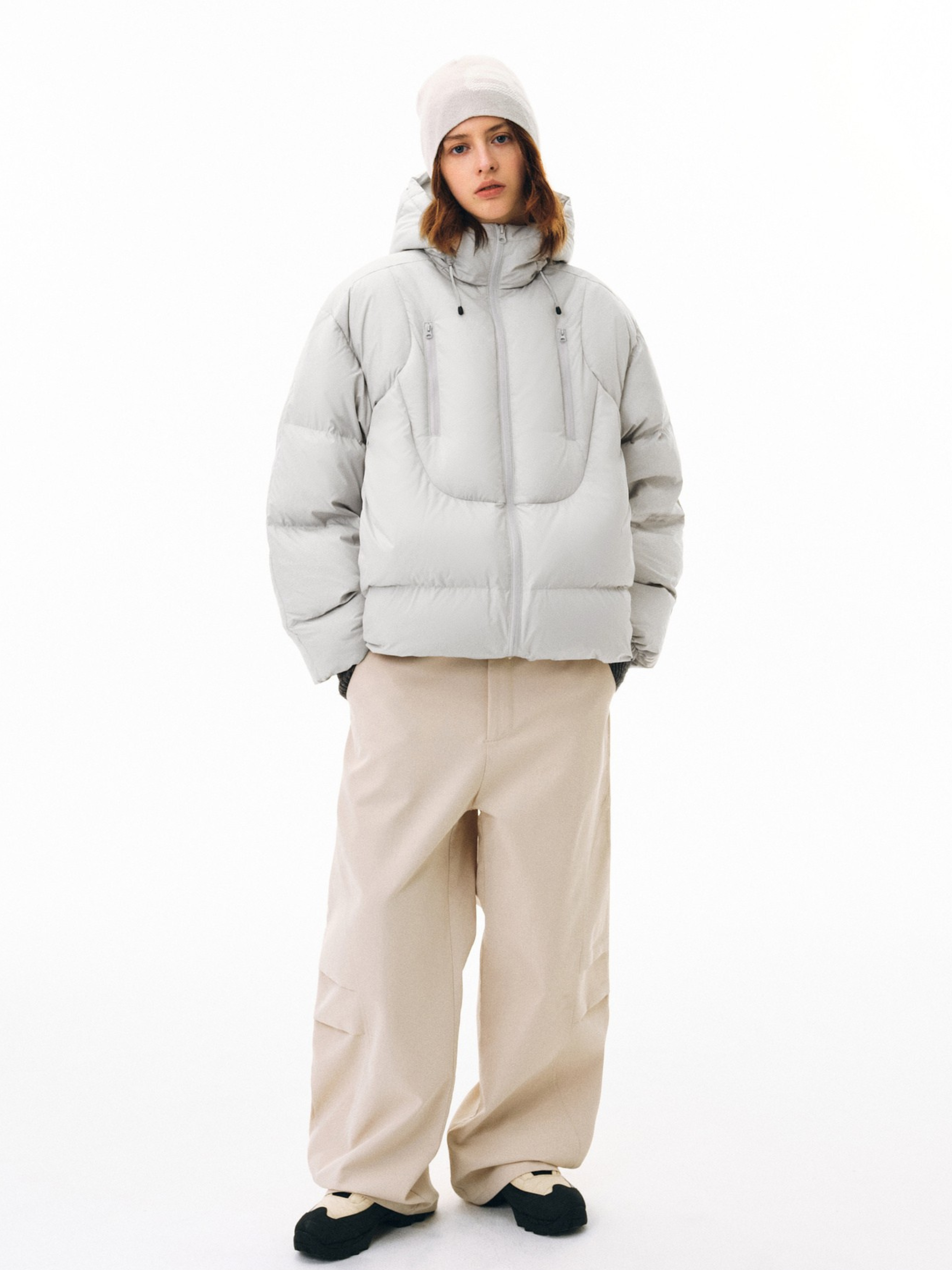 Emberfrost - Unisex 90% White Duck Down Dual-Zip Hooded Jacket