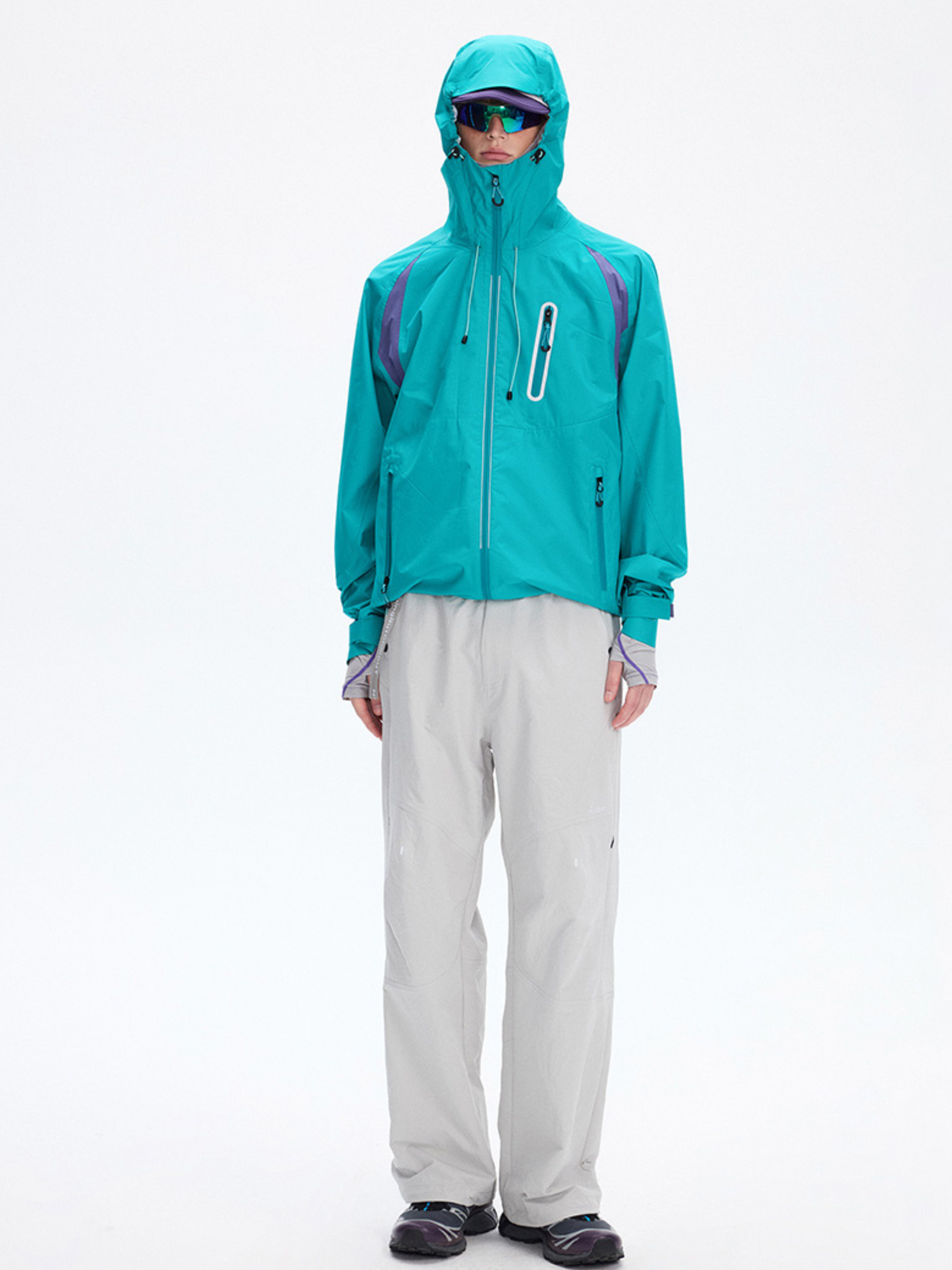 Ashcrack - Unisex Teflon™ 3-Proof Adjustable Drawstring Shell Jacket