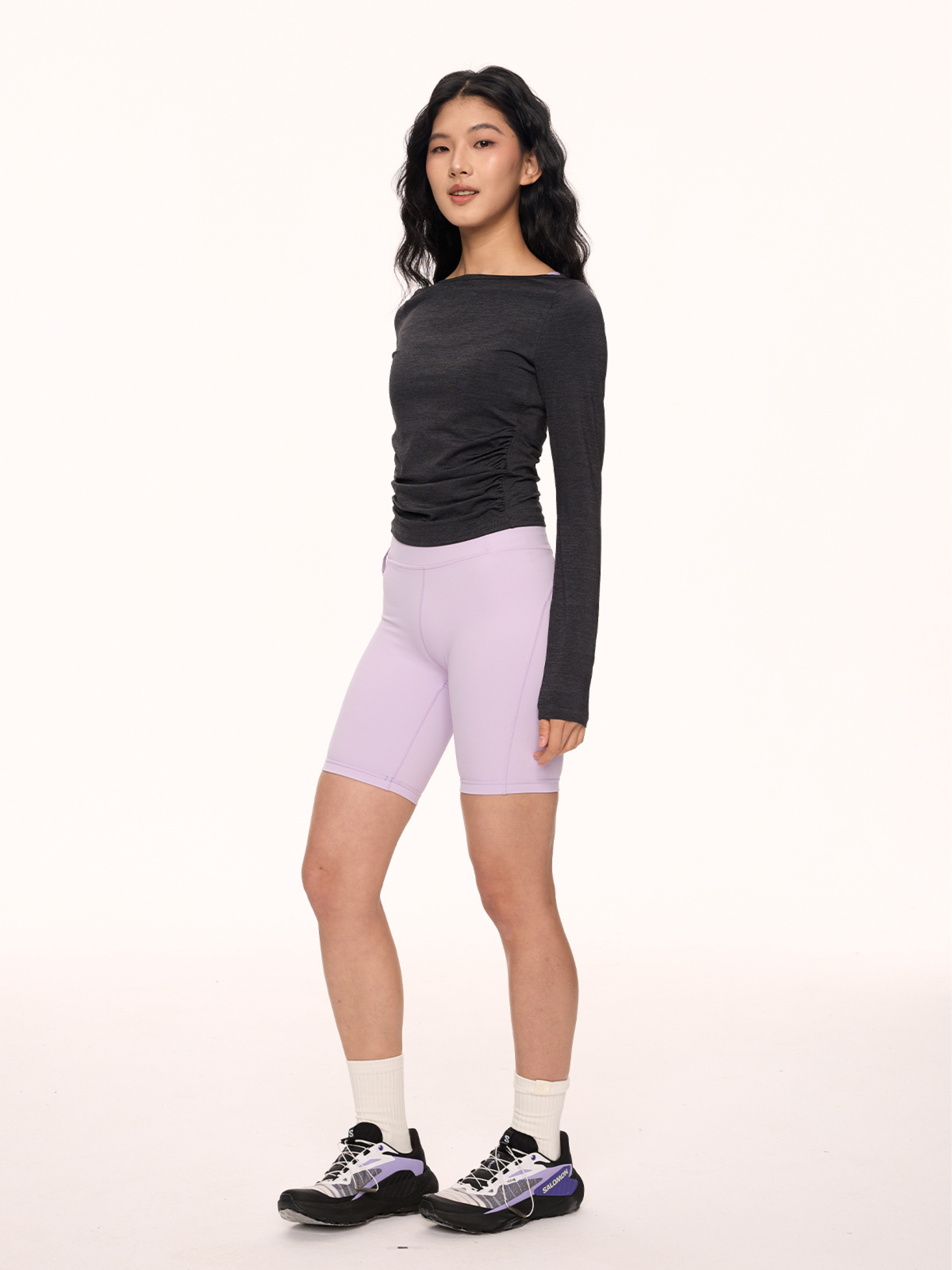 Canyoncrack - Women's Off-Shoulder Slim Fit Sports T-Shirt