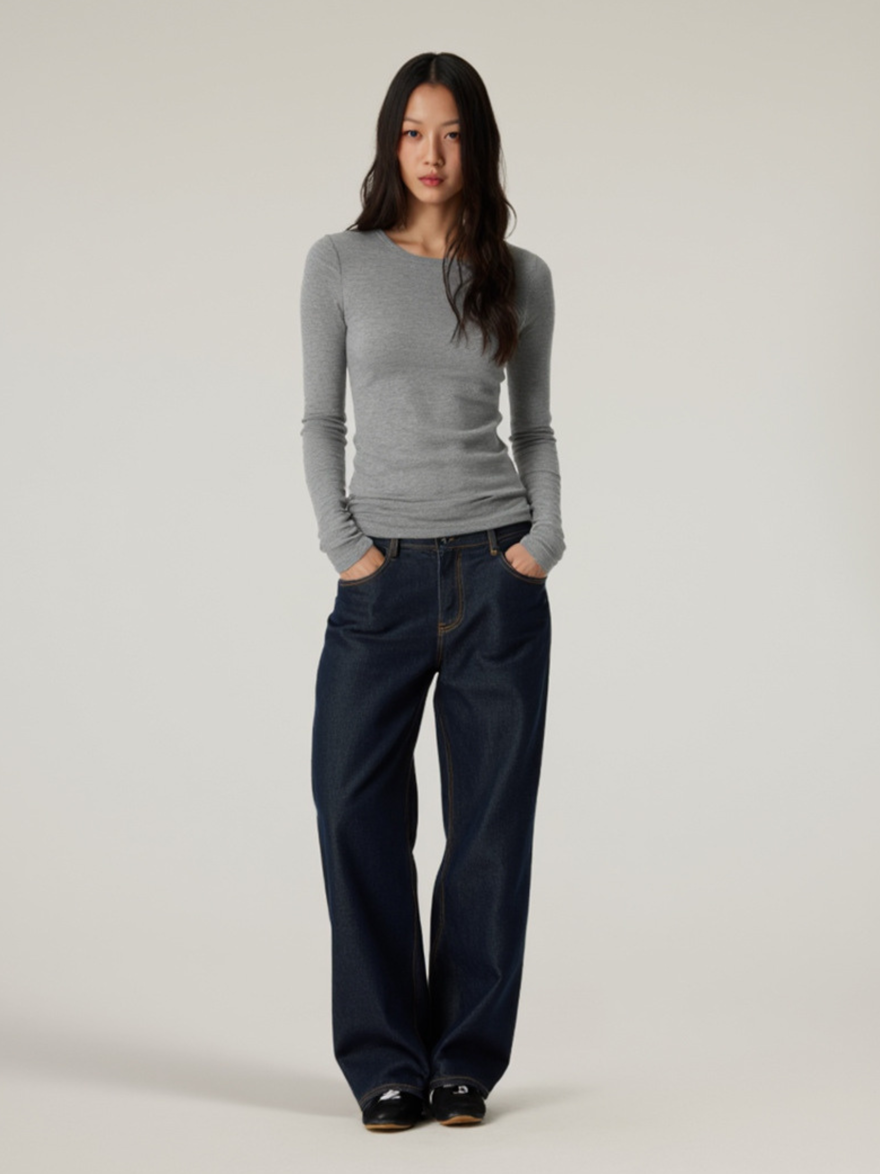 Boreal - Women's Tencel™ Wool Fitted Crew Neck Long Sleeve Top