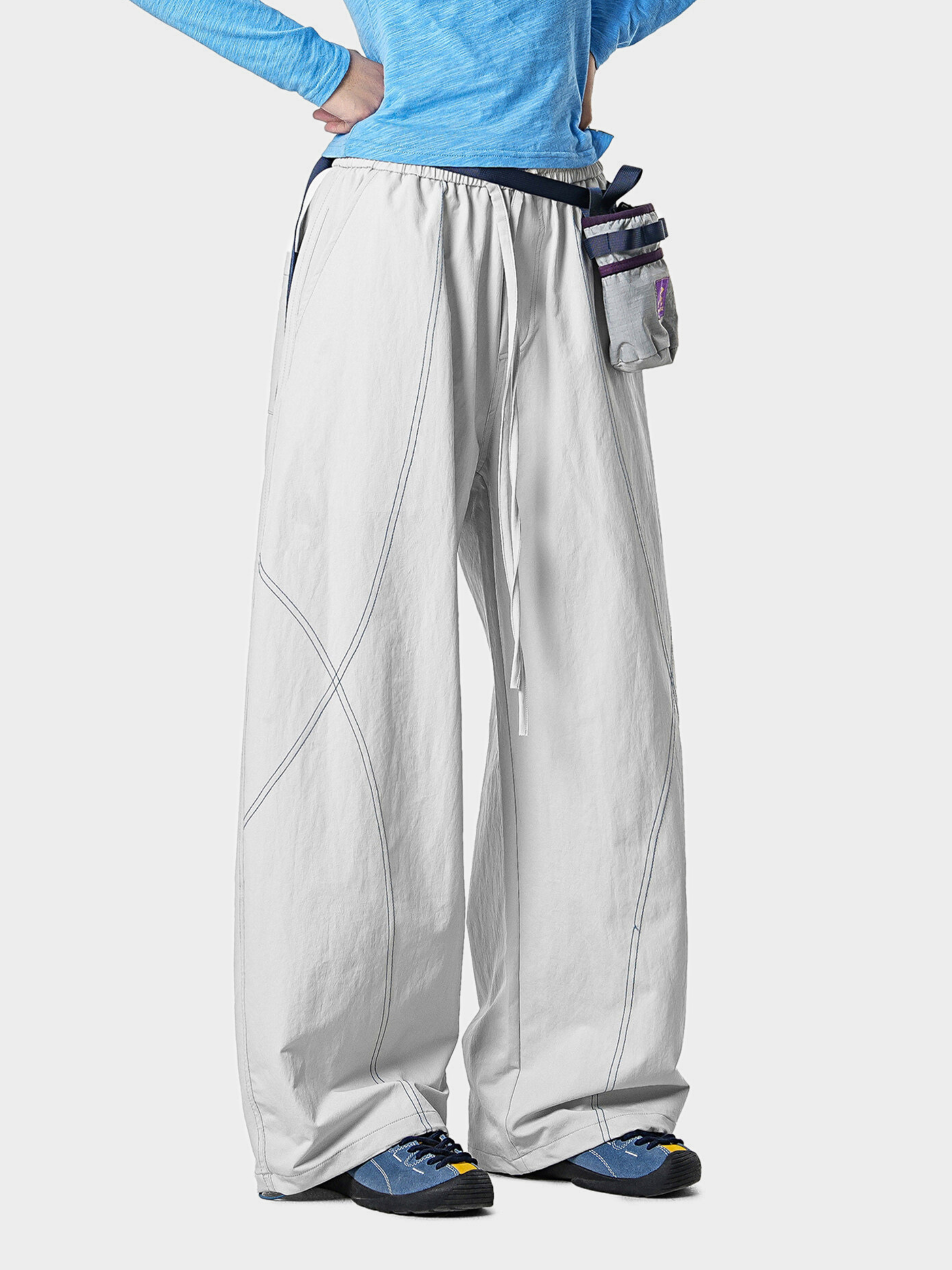 Stormrush - Unisex Contrast-Stitch Water-Repellent Paratrooper Pants