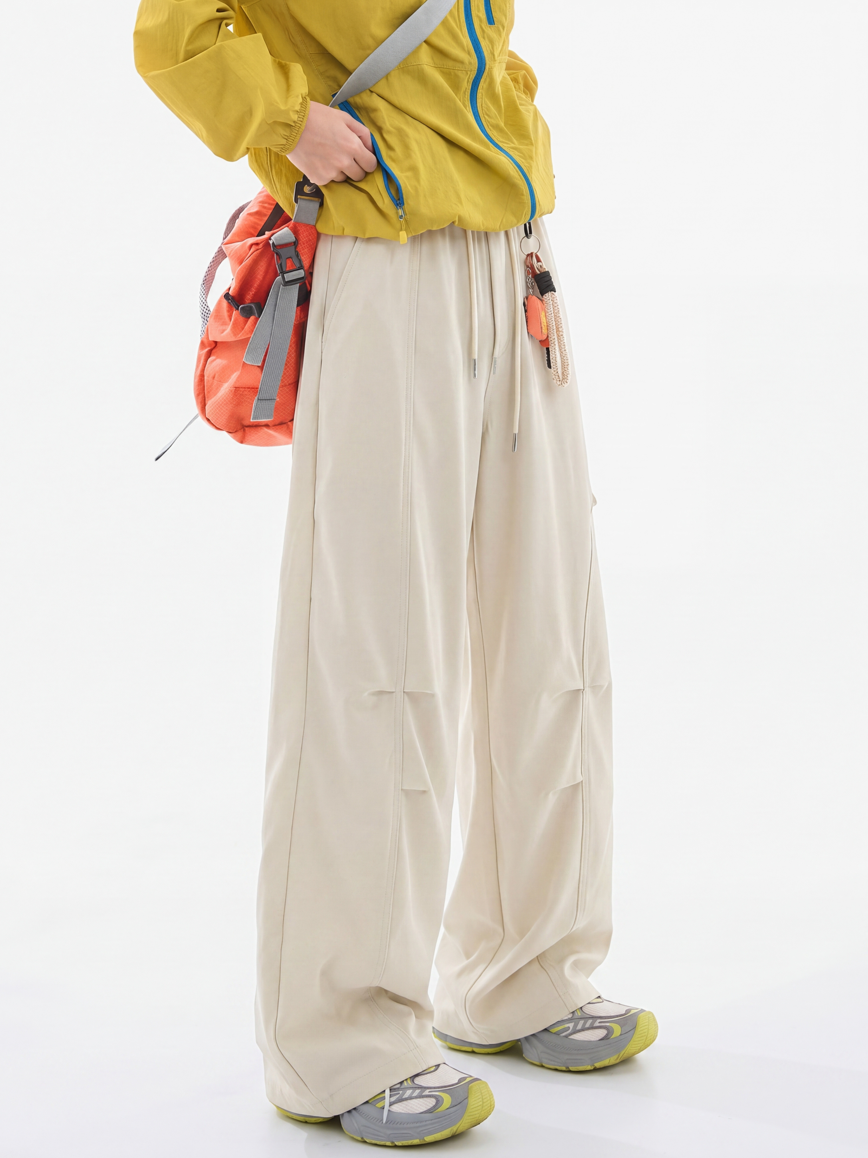 FoxPeak - Unisex Lightweight Pleated Paratrooper Pants