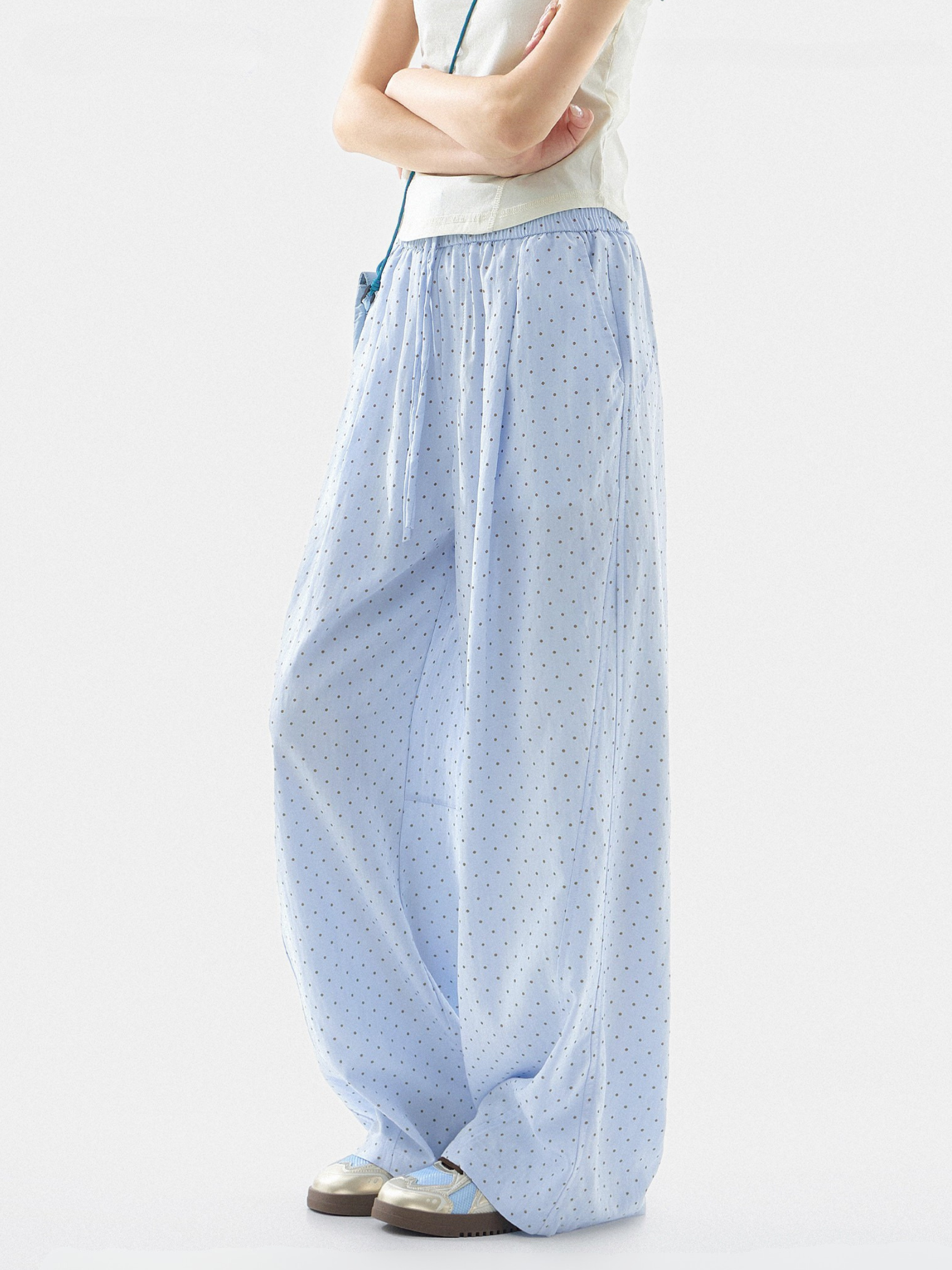 TwilightFit - Women's Polka Dot Lightweight & Breathable Athletic Pants