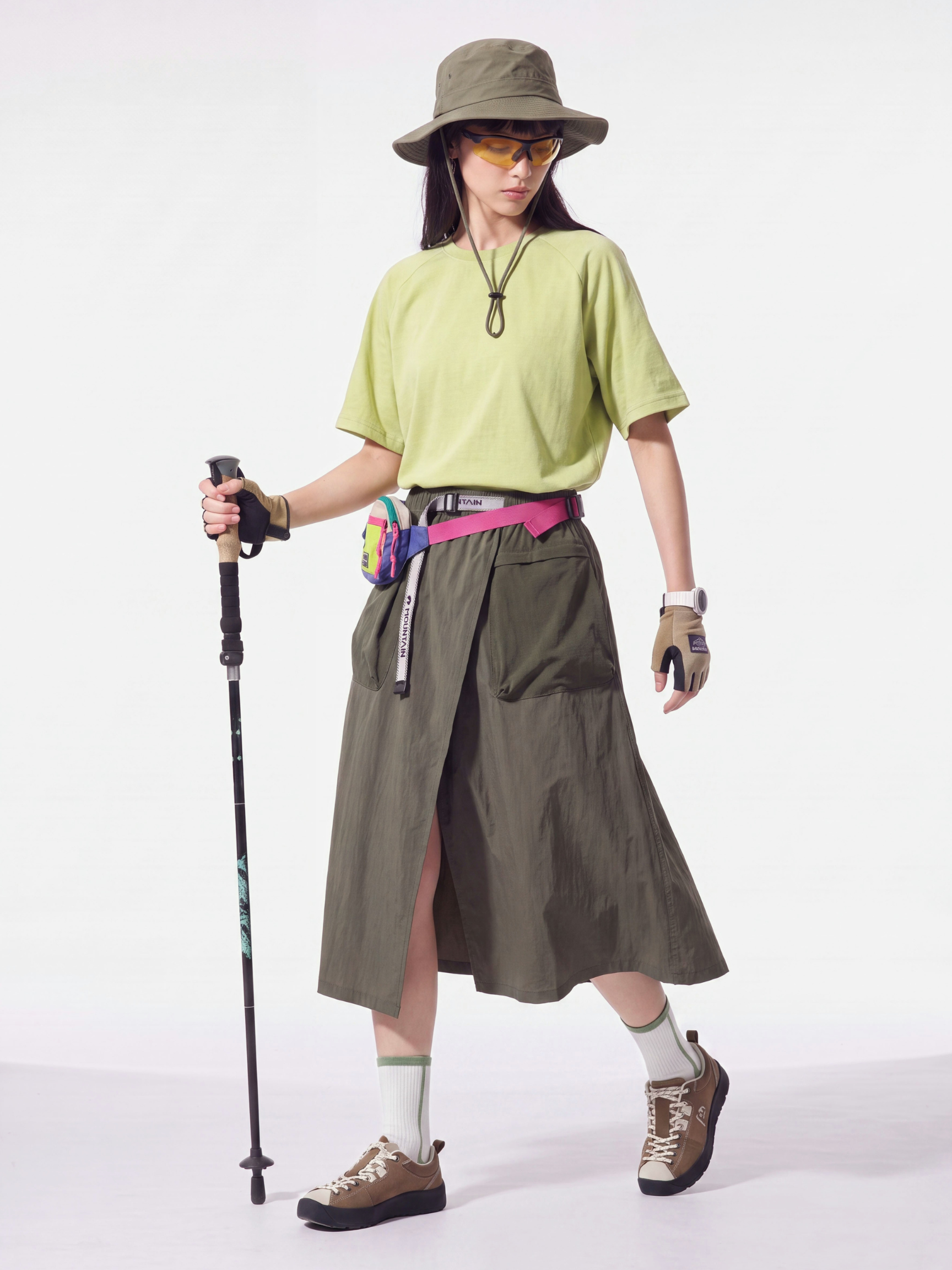 FloatDual - Women's Water-Repellent Quick-Dry Color-Block Outdoor Skirt