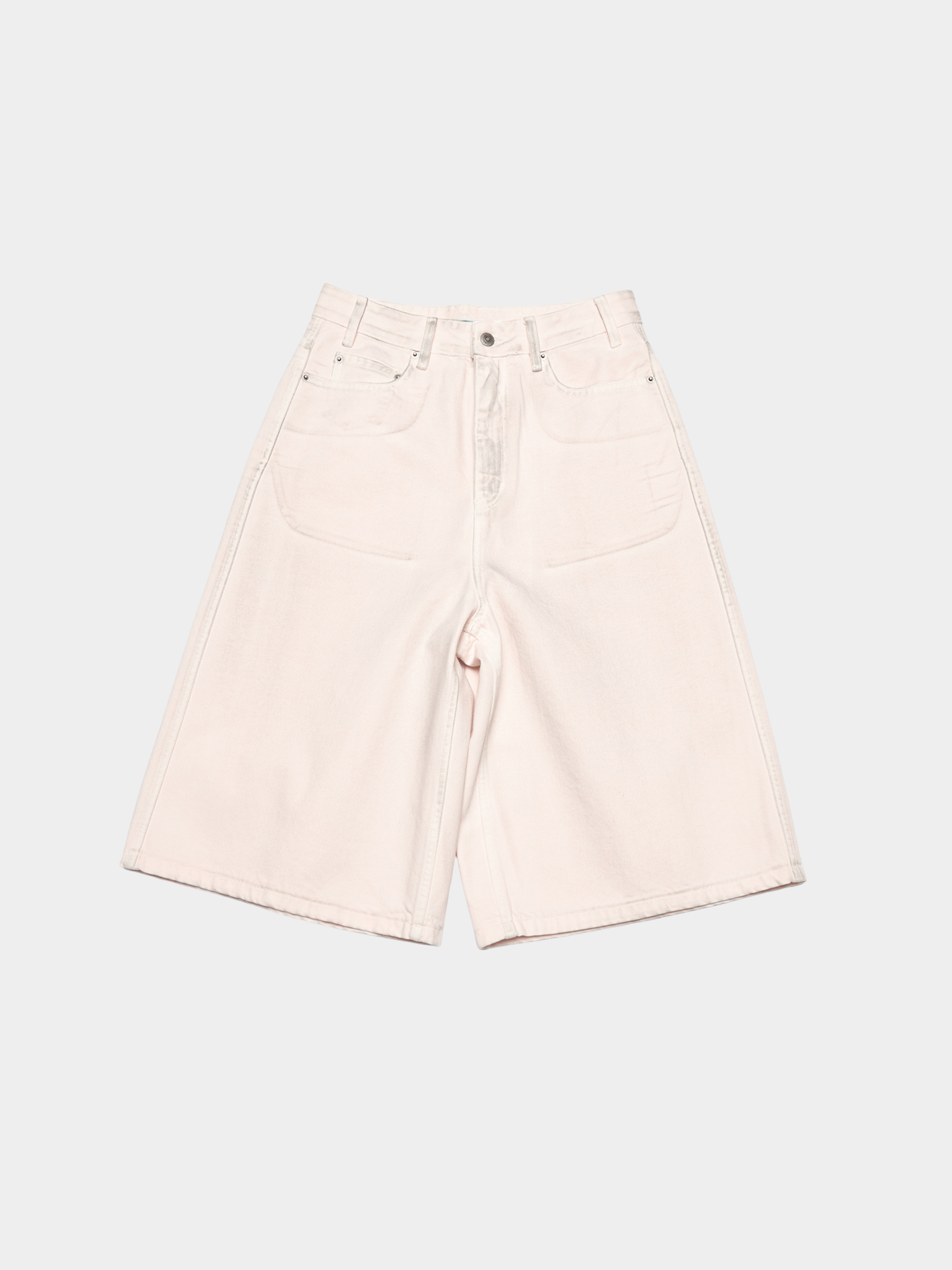 WolfMark - Women's Washed Loose Denim Cropped Pants