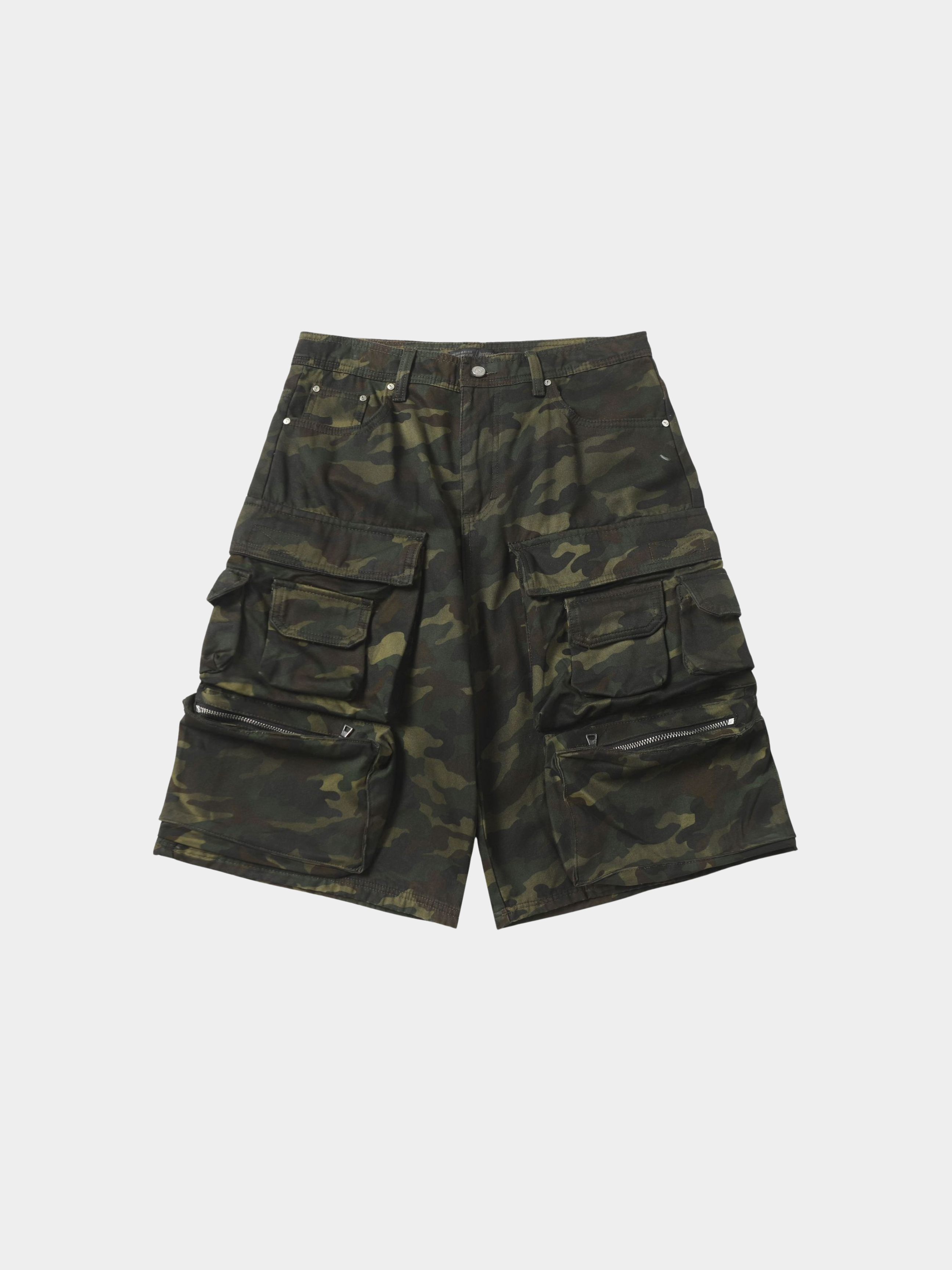 BaseVest - Men's Camouflage Wide-Leg Shorts GONGGAR SPORTS