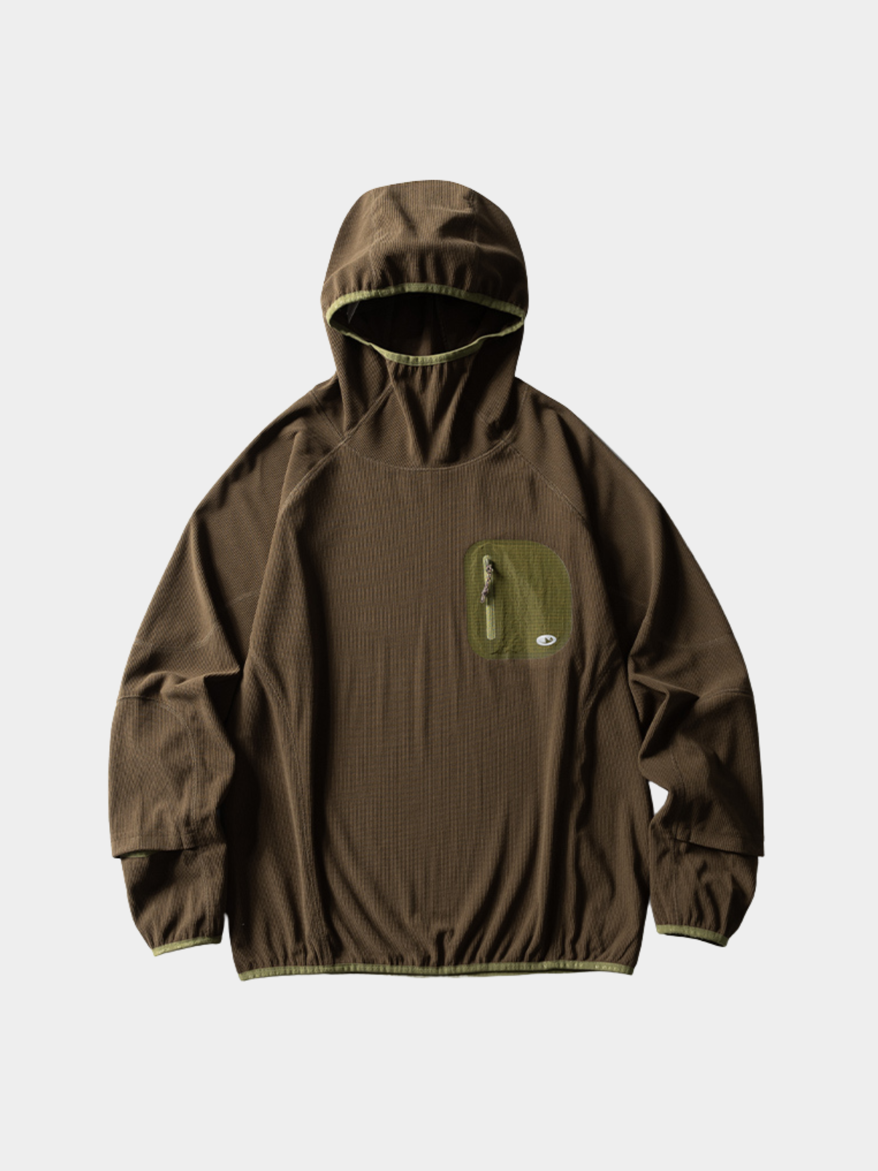 Crag - Unisex Moisture-Wicking High Neck Hoodie Base Layer
