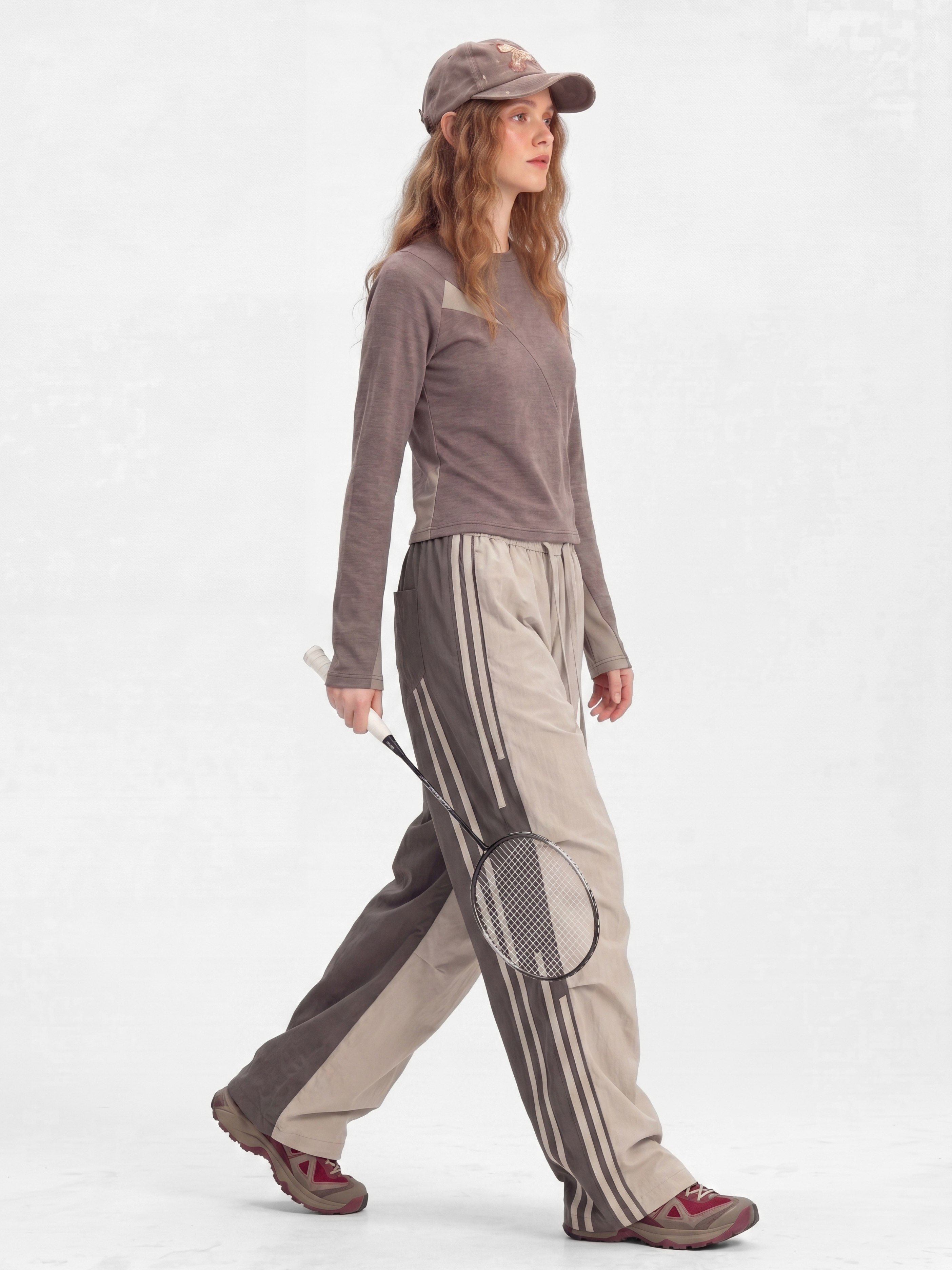 DriftFold - Unisex Water-Repellent Striped Colorblock Wide-Leg Pants