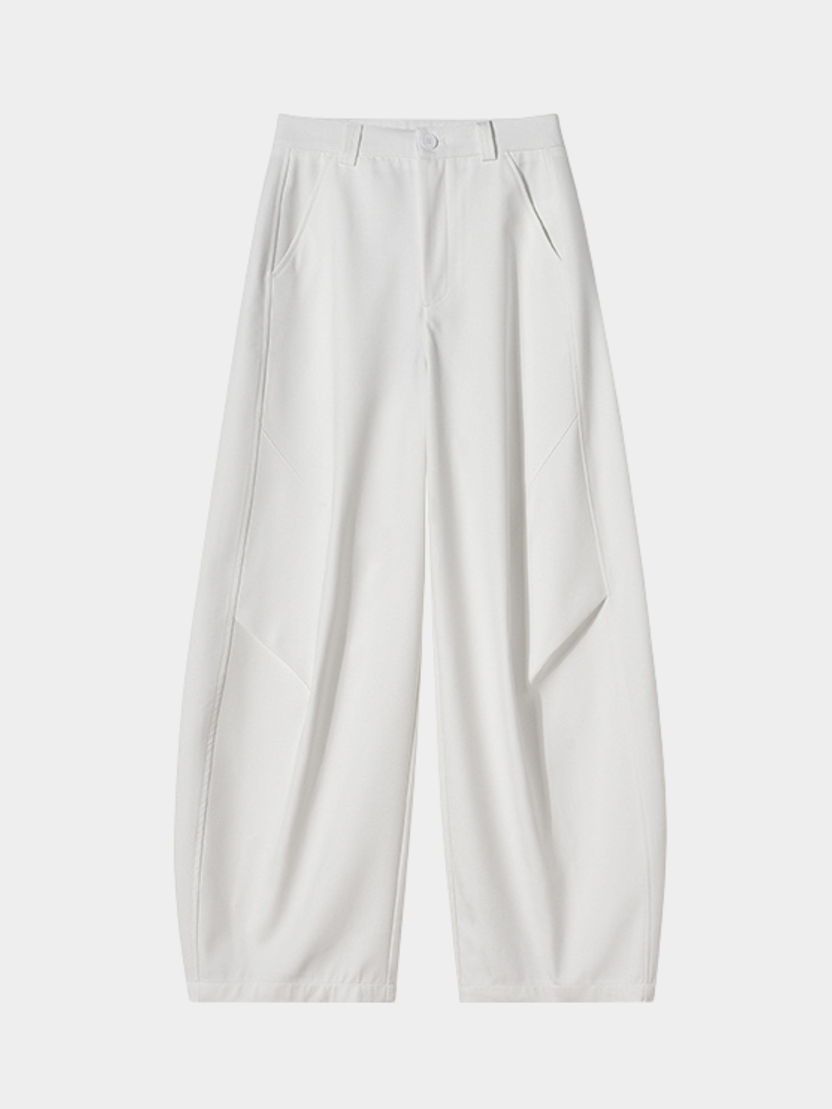 Frostline - Women's Wrinkled Scimitar Wide-Leg Suit Pants